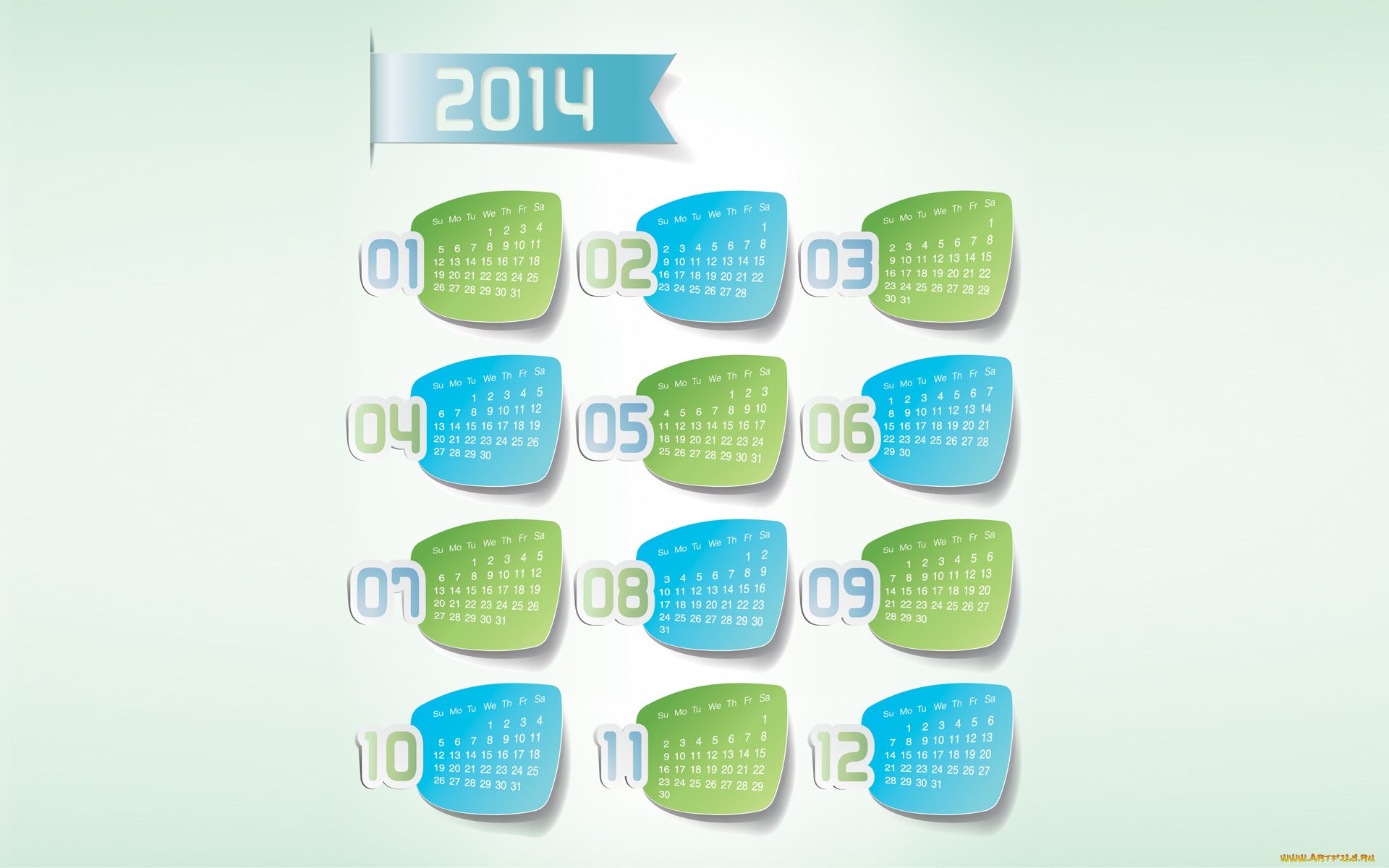 календари, -другое, календарь, 2014