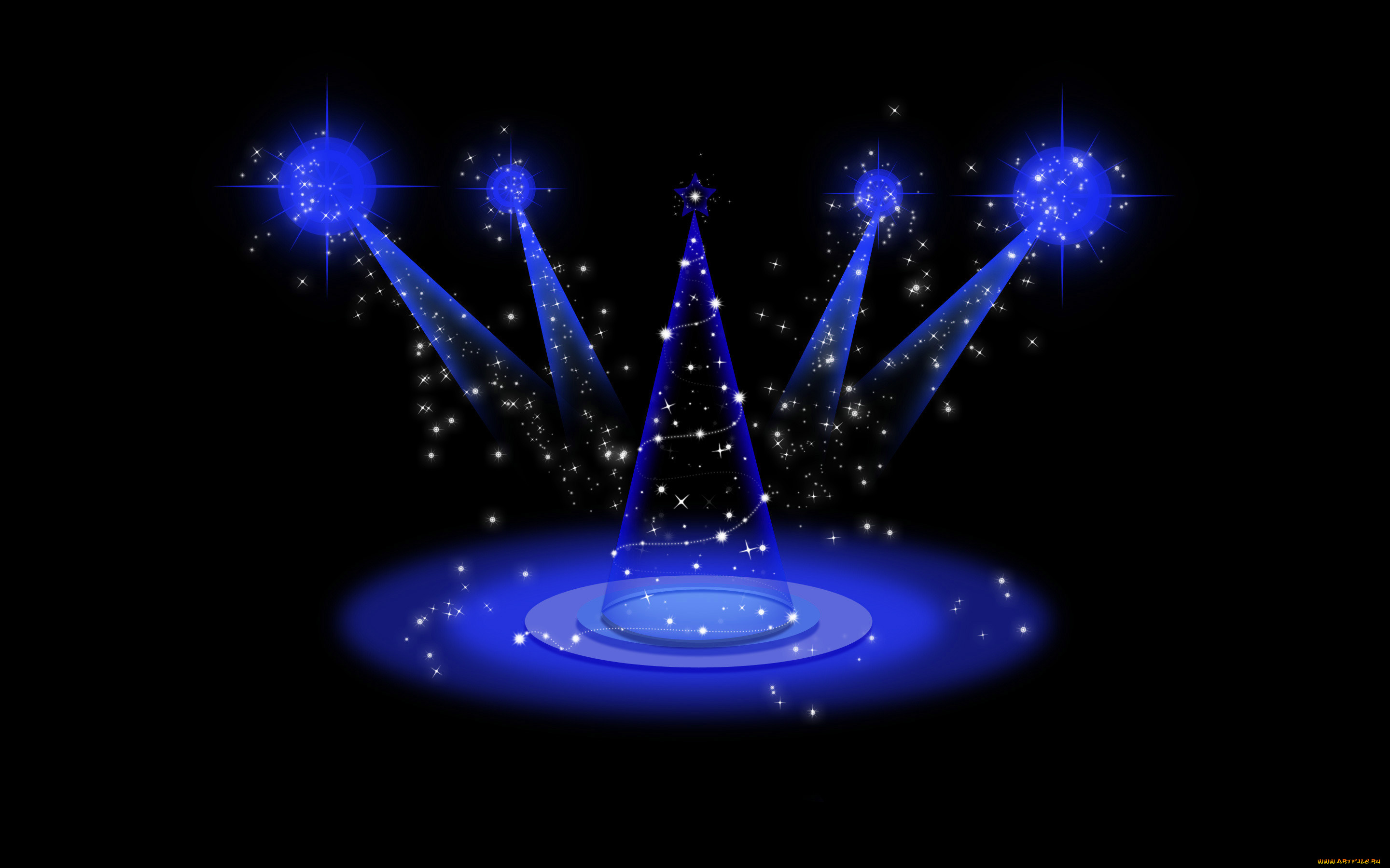 праздничные, векторная, графика, , новый, год, фон, ель, лучи