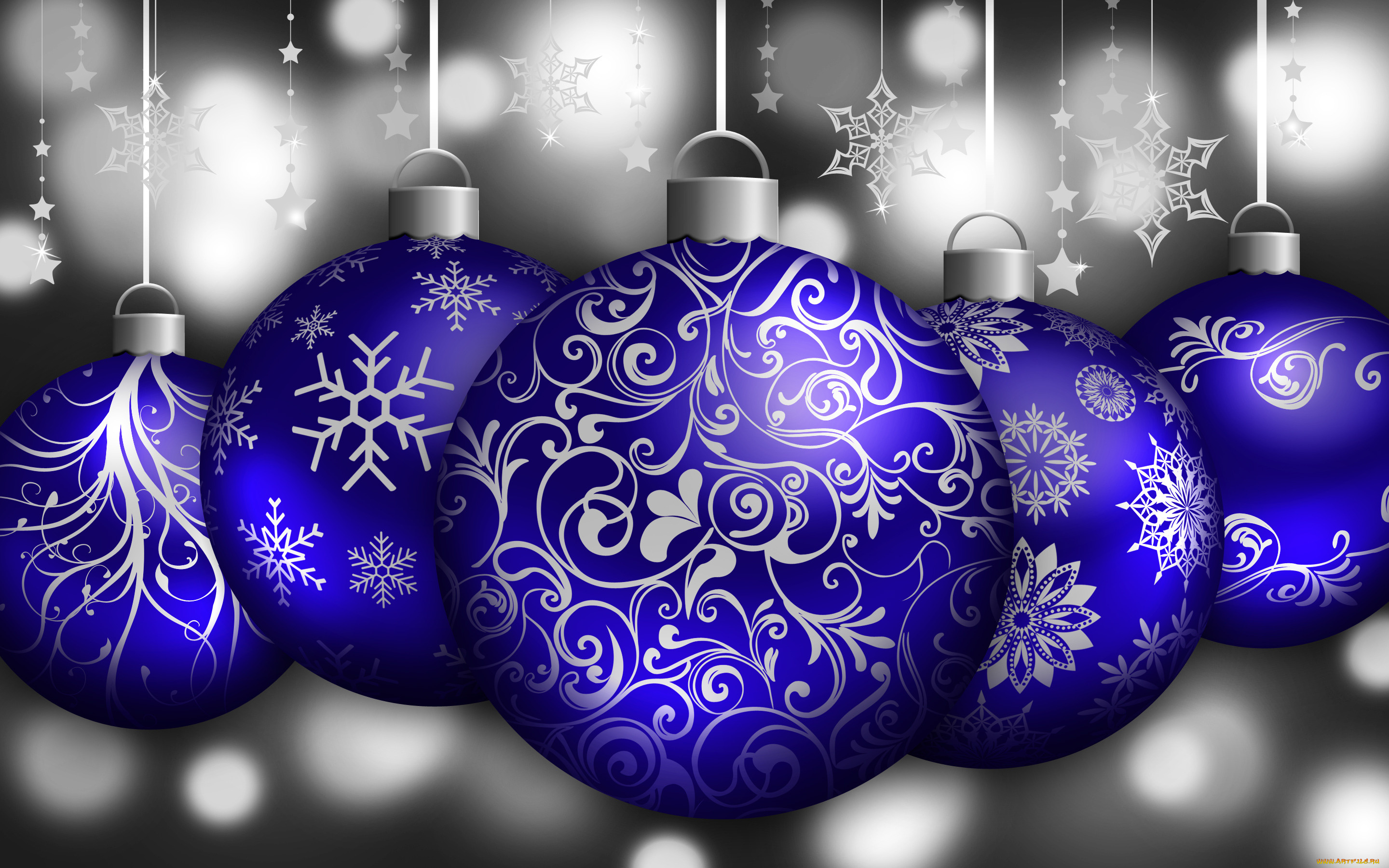 праздничные, векторная, графика, , новый, год, шарики