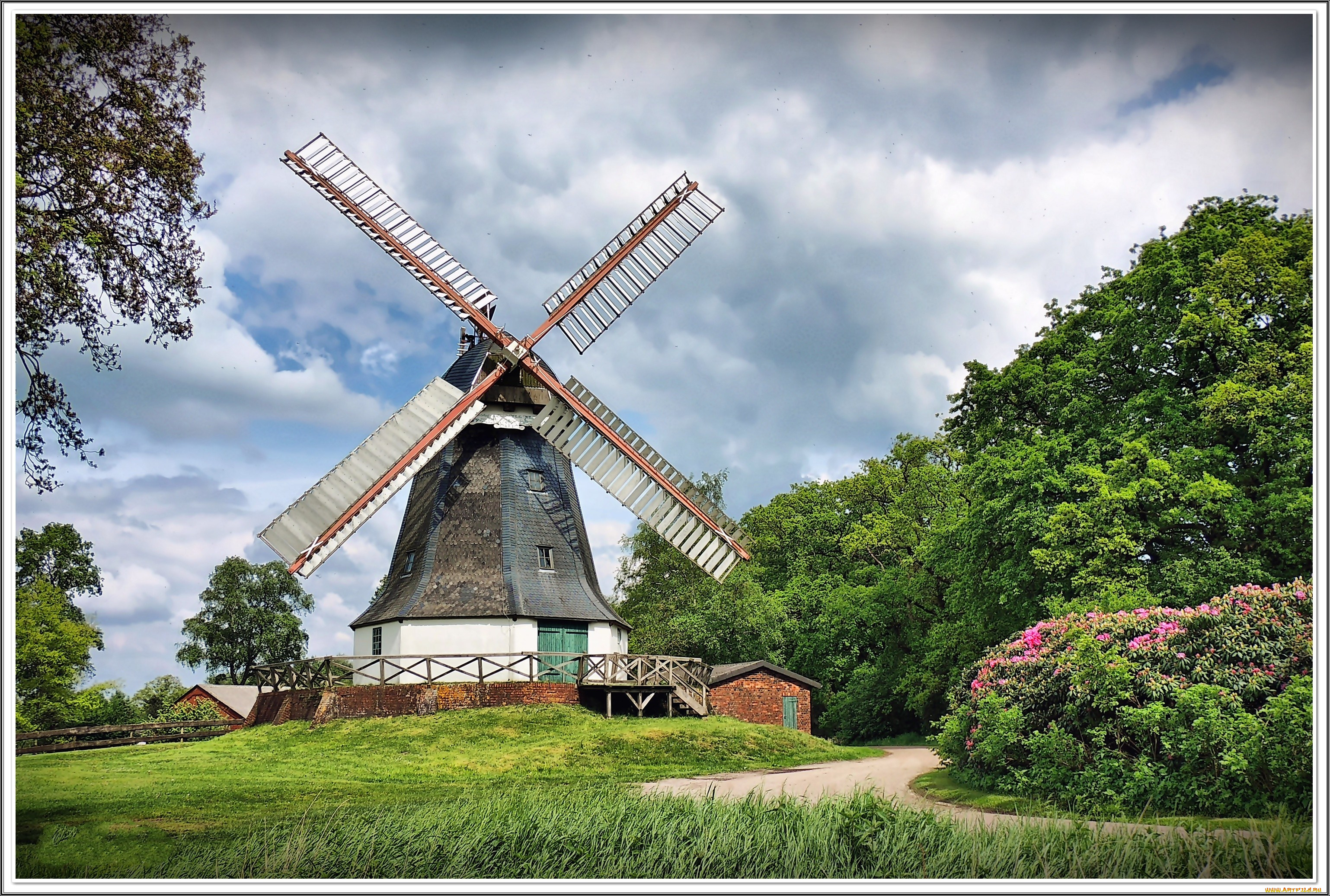 разное, мельницы, ветряк, мельница