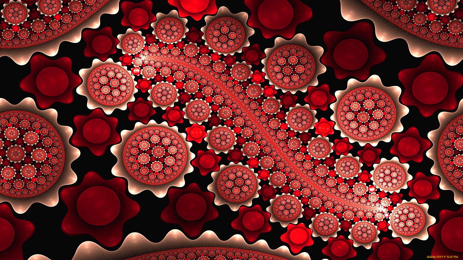 3д, графика, фракталы, , fractal, цвета, фон, узор