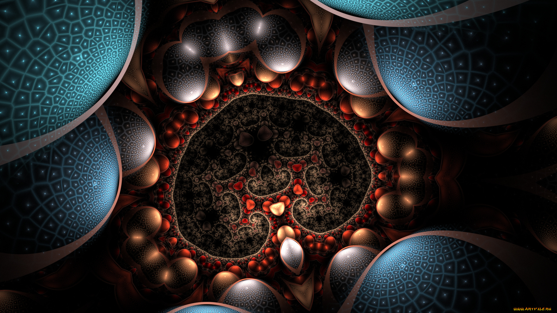 3д, графика, фракталы, , fractal, узор, цвета, фон