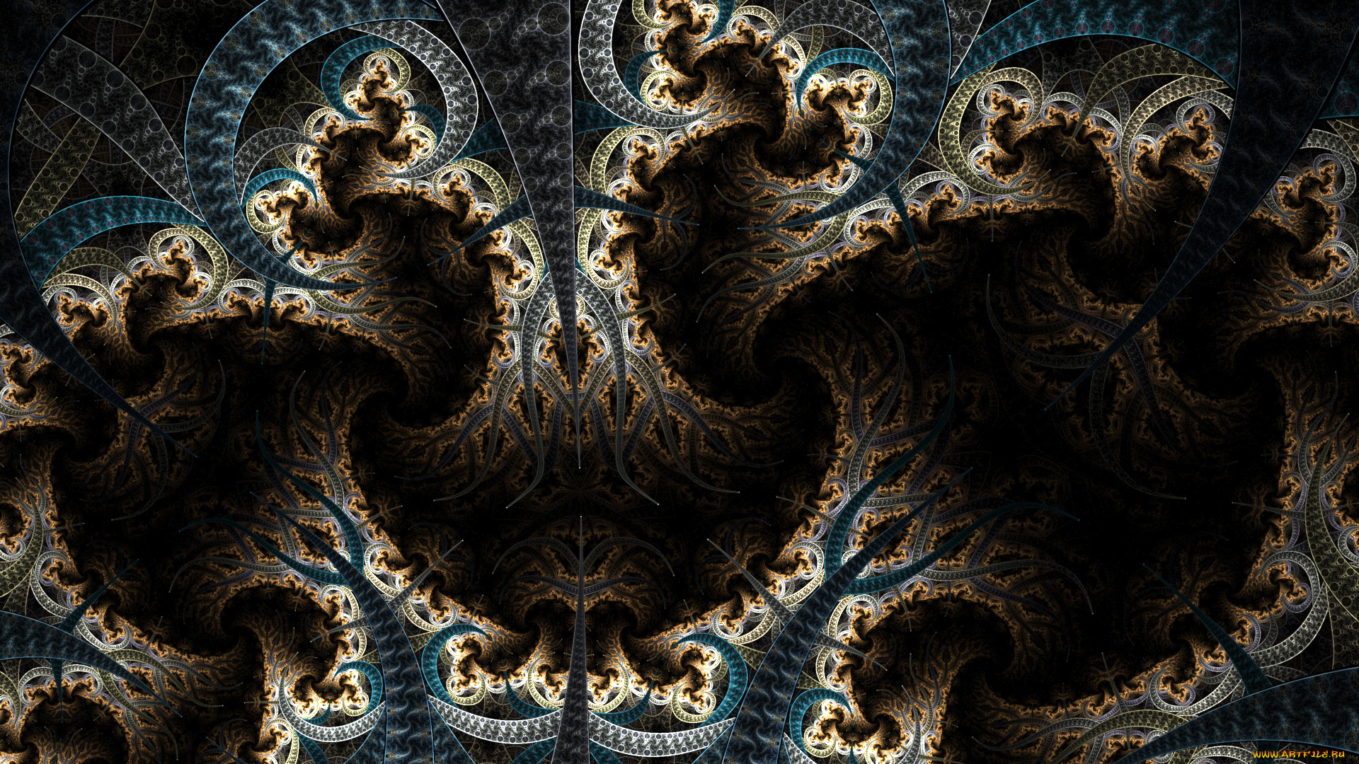3д, графика, фракталы, , fractal, узор, фон, цвета