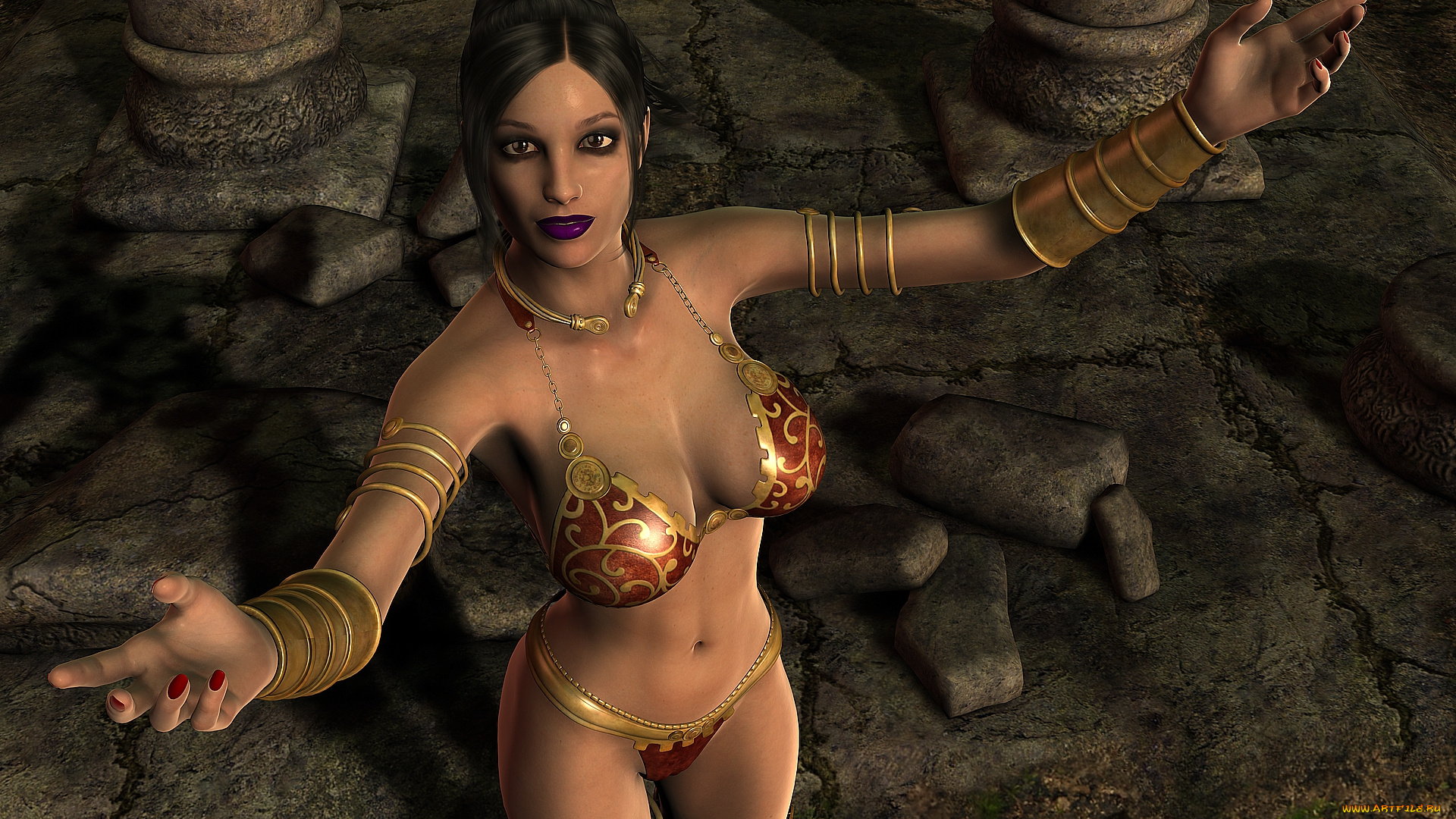 3д, графика, люди, , people, девушка, взгляд, фон