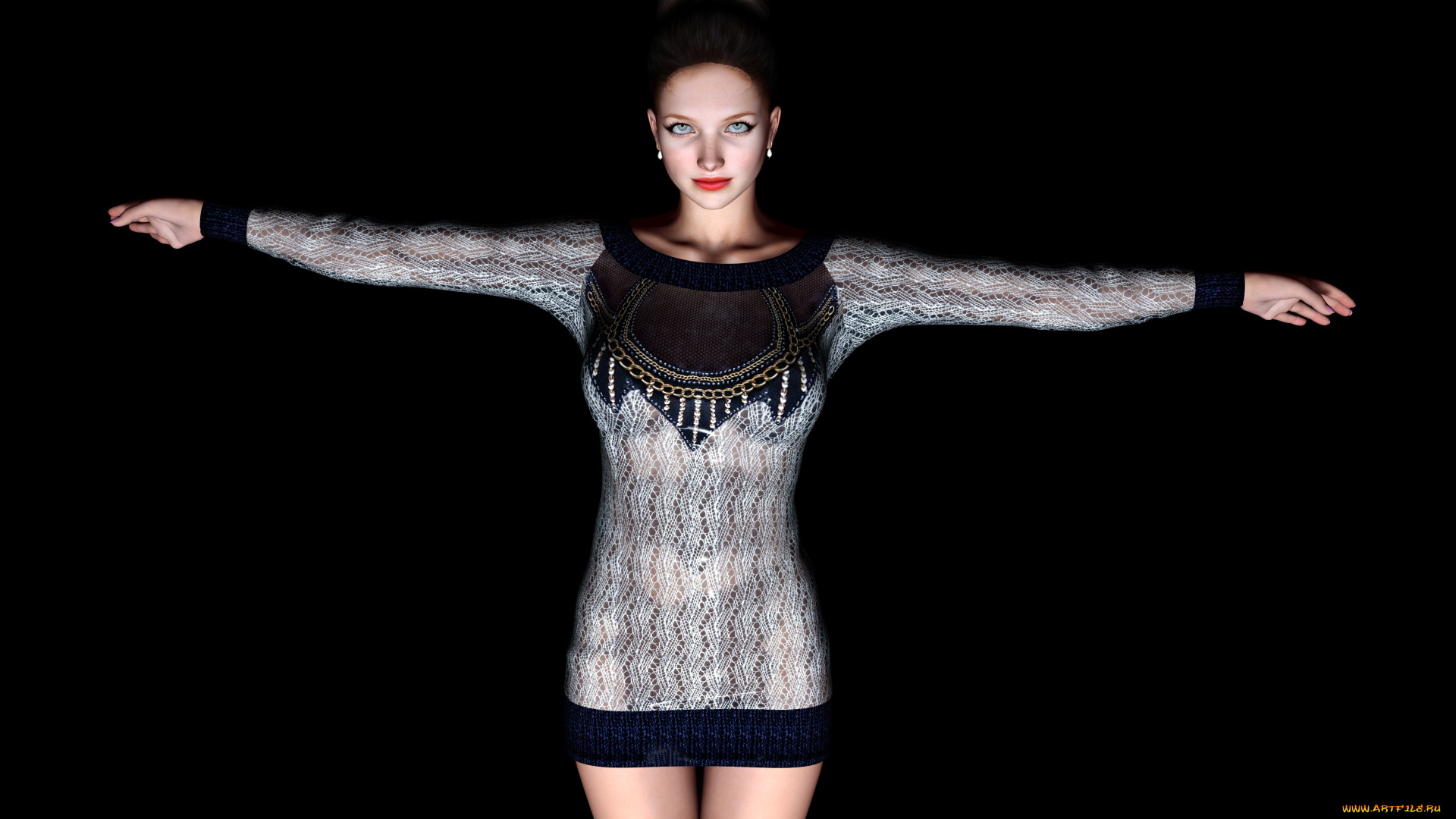 3д, графика, люди, , people, фон, взгляд, девушка