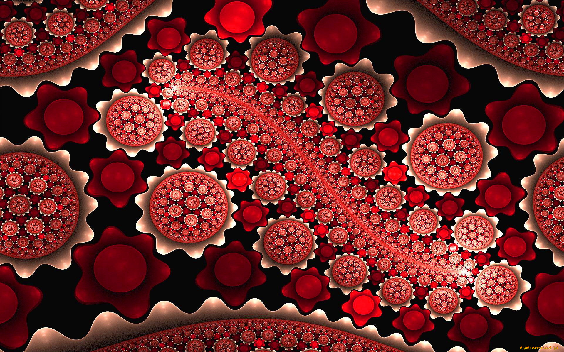 3д, графика, фракталы, , fractal, цвета, фон, узор