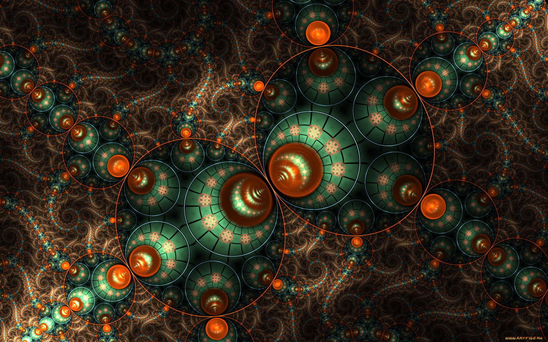 3д, графика, фракталы, , fractal, цвета, узор, фон