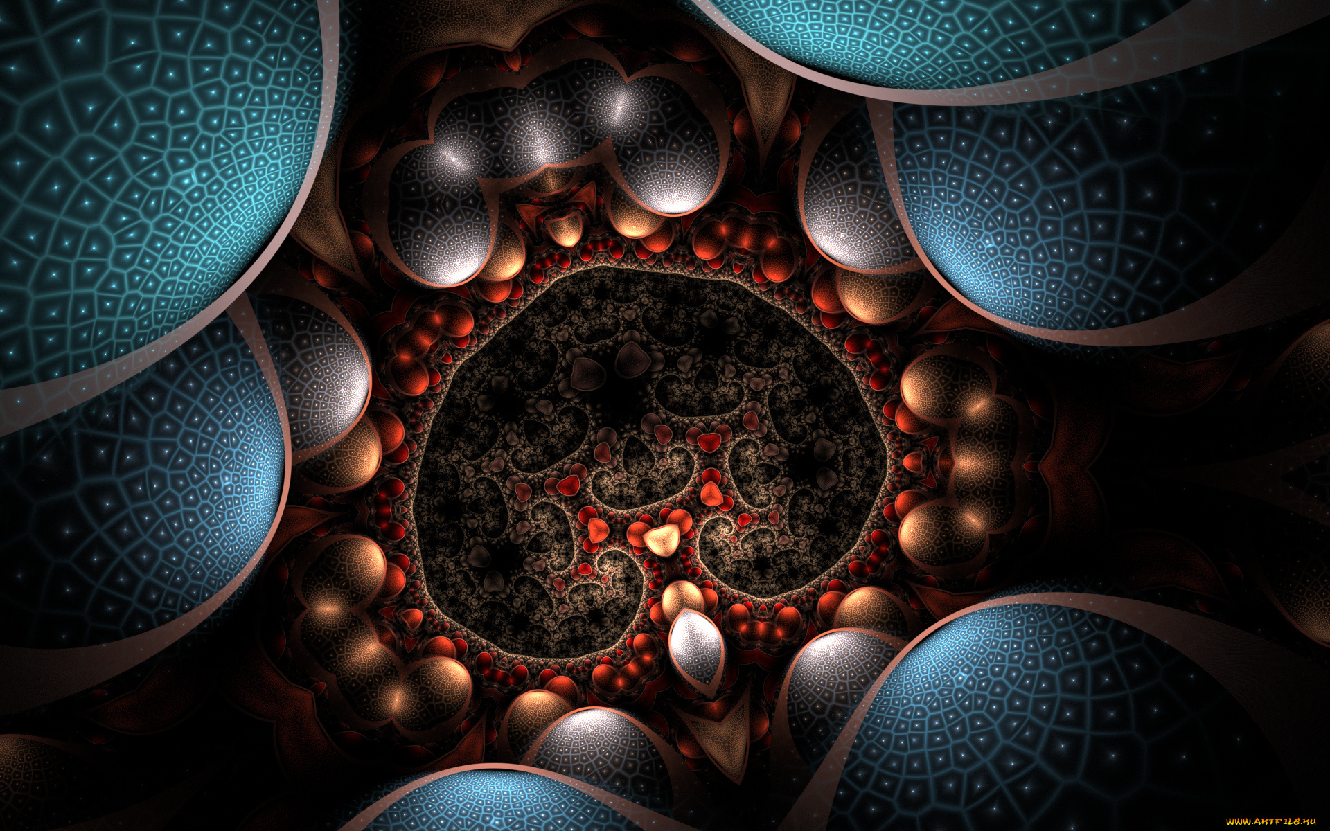 3д, графика, фракталы, , fractal, узор, цвета, фон