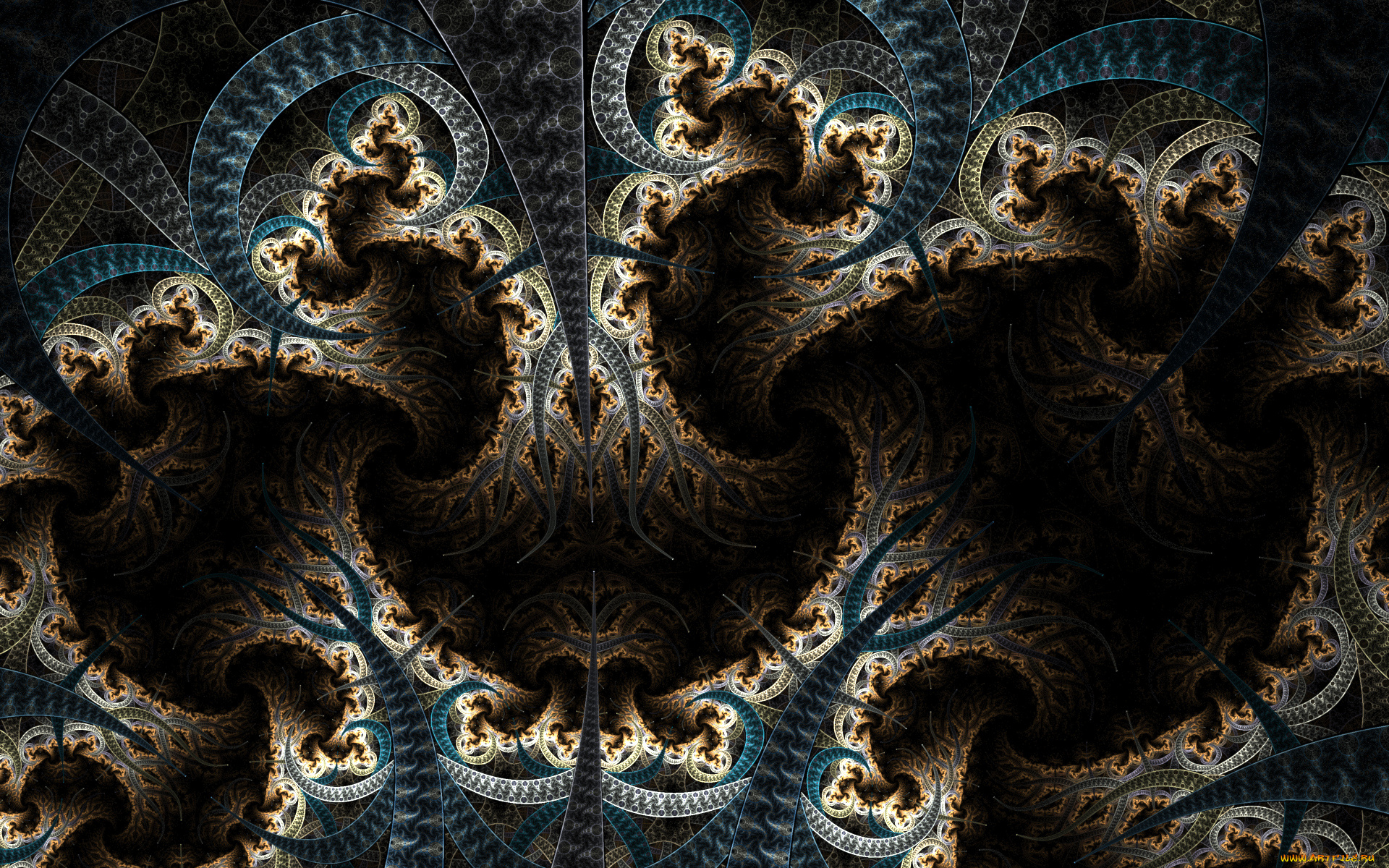 3д, графика, фракталы, , fractal, узор, фон, цвета