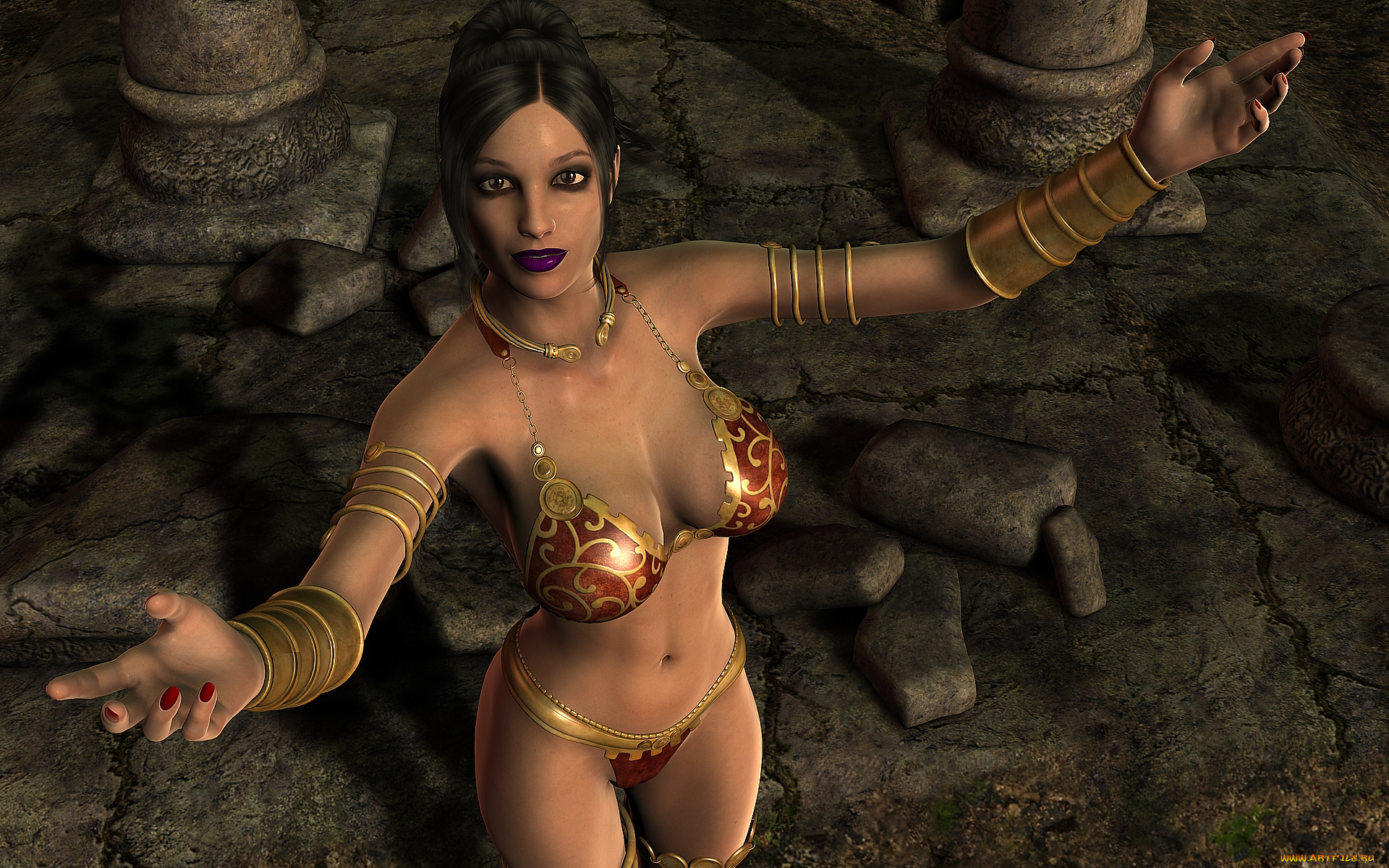 3д, графика, люди, , people, девушка, взгляд, фон