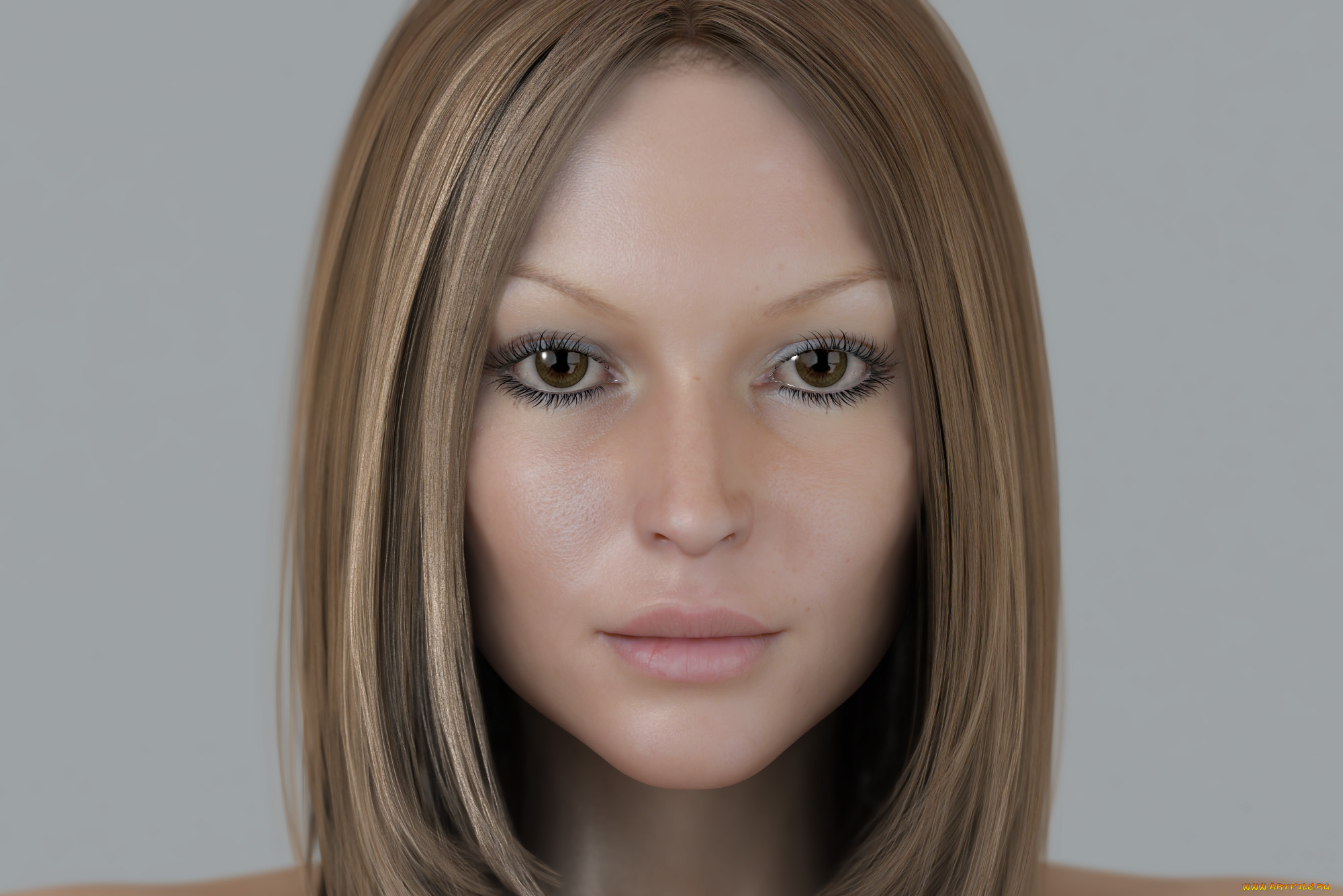 3д, графика, портрет, , portraits, девушка, фон, взгляд