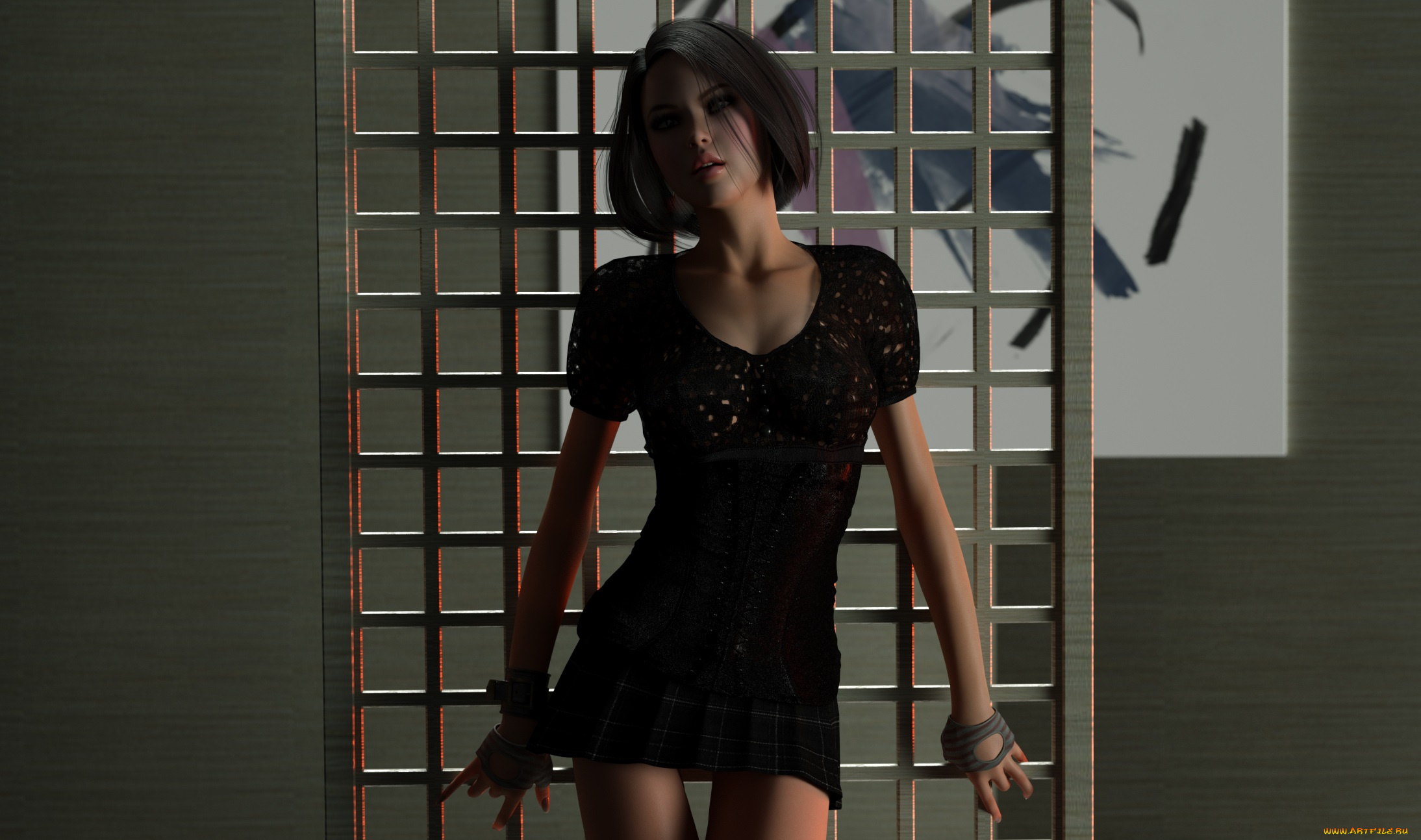 3д, графика, люди, , people, девушка, фон, взгляд