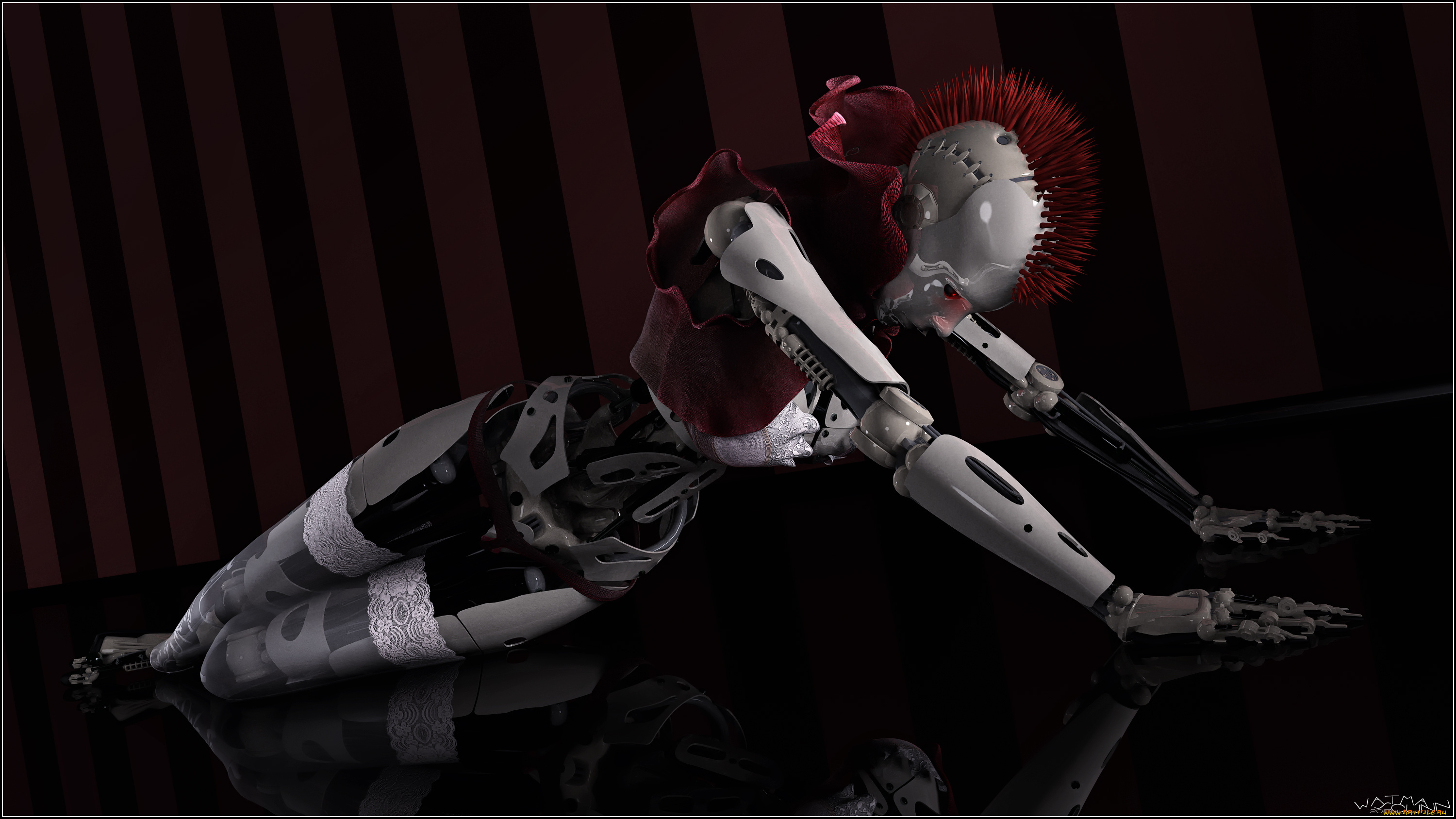 3д, графика, _science, fiction, робот