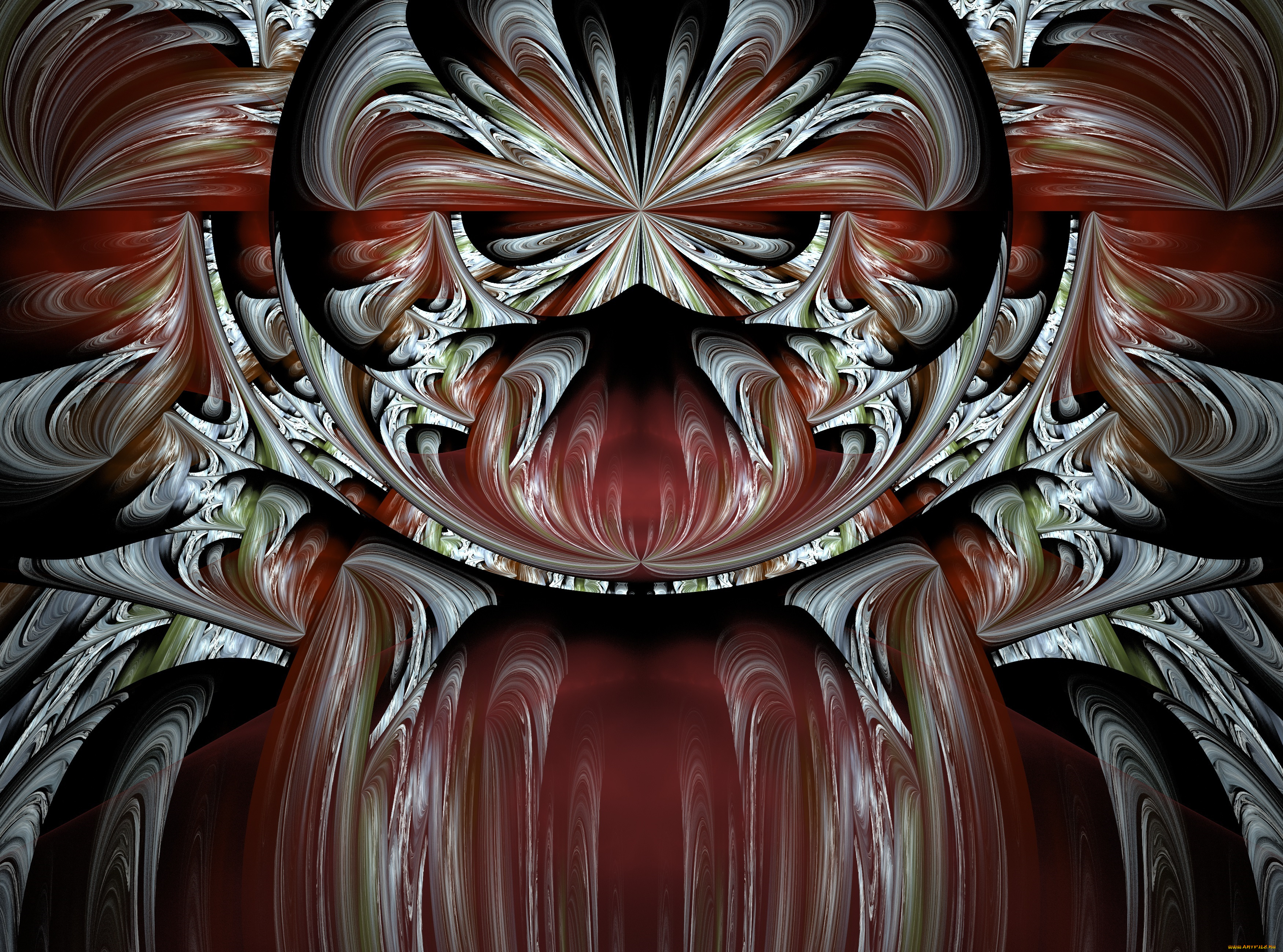 3д, графика, фракталы, , fractal, цвета, фон, узор