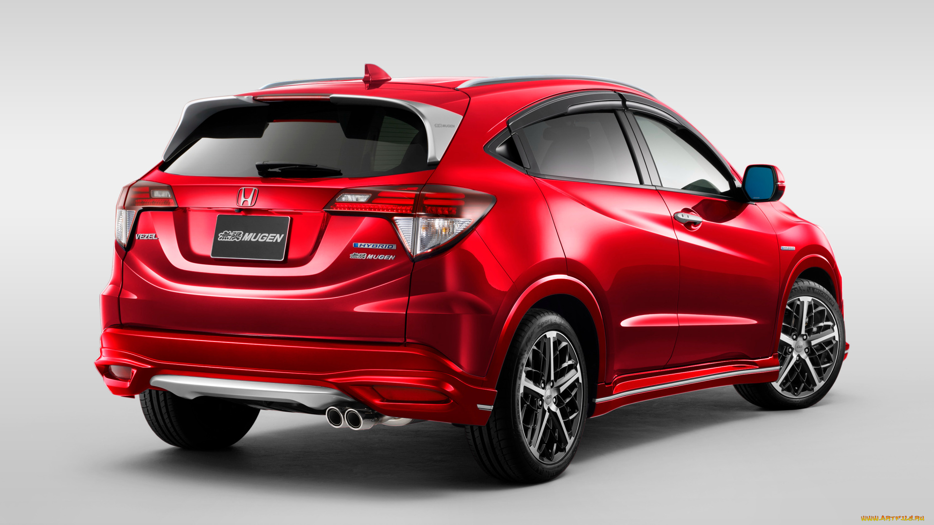 автомобили, honda, vezel, mugen, красный, 2016г