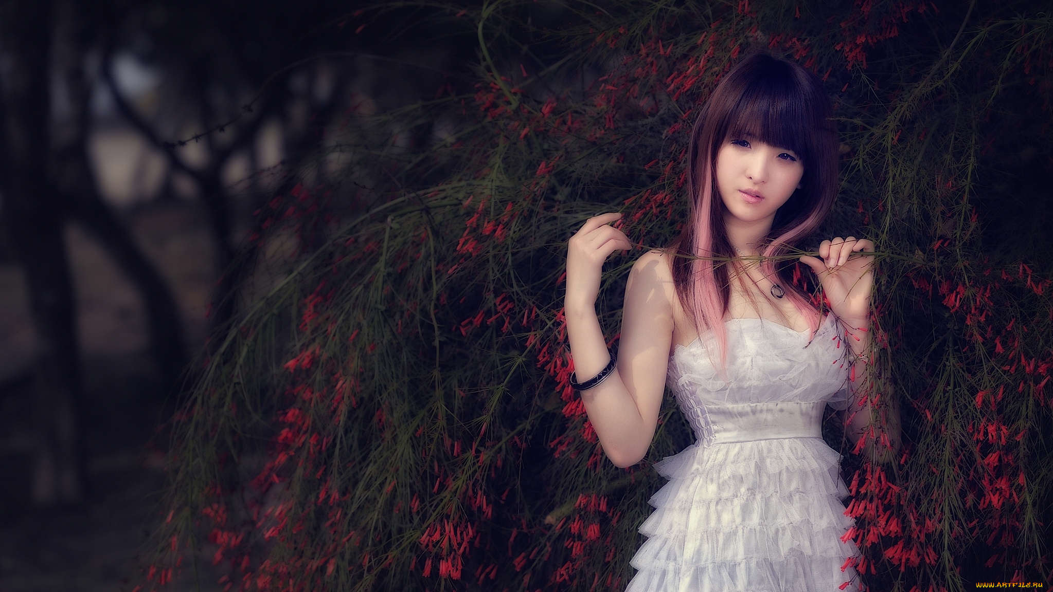 девушки, -unsort, , азиатки, лицо, взгляд