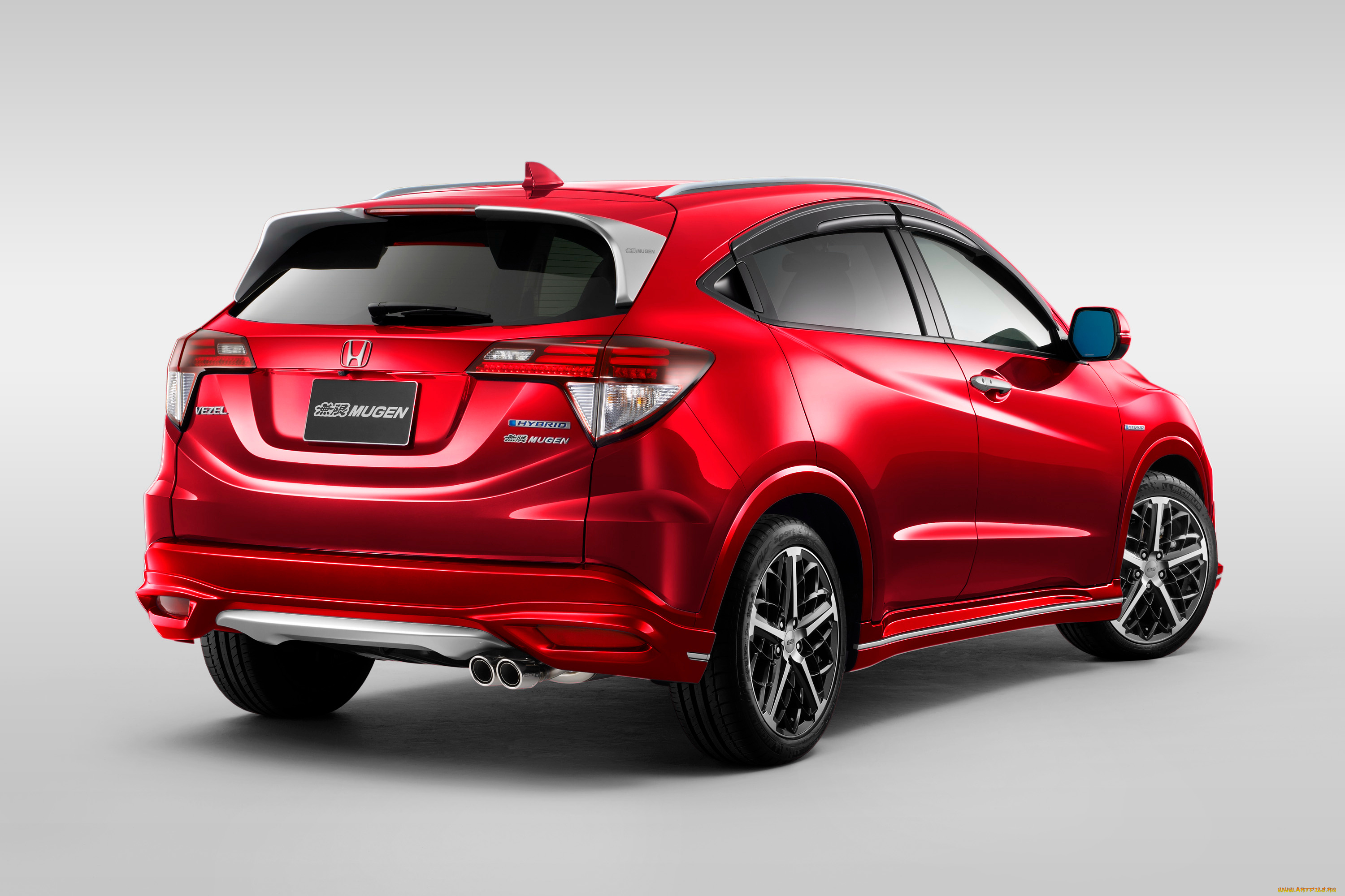 автомобили, honda, vezel, mugen, красный, 2016г