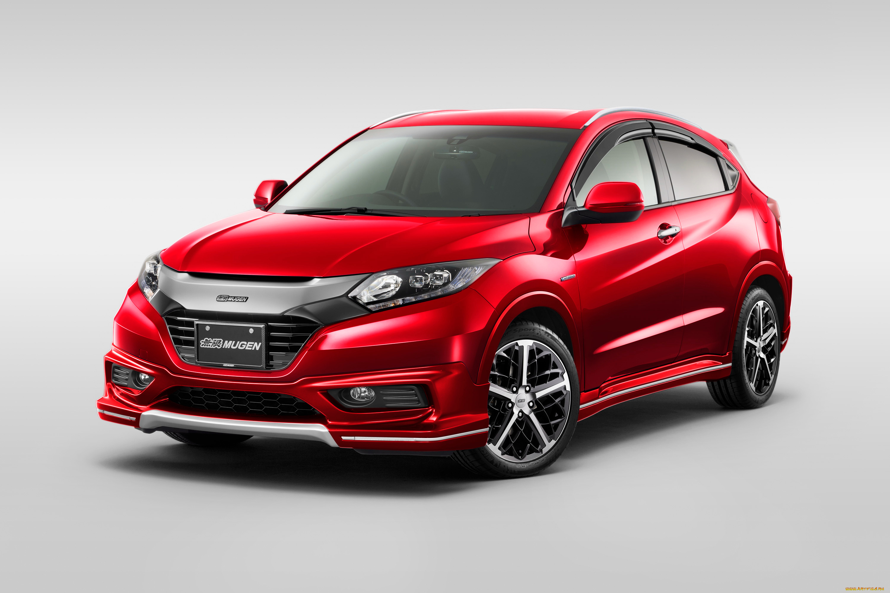 автомобили, honda, vezel, mugen, красный, 2016г