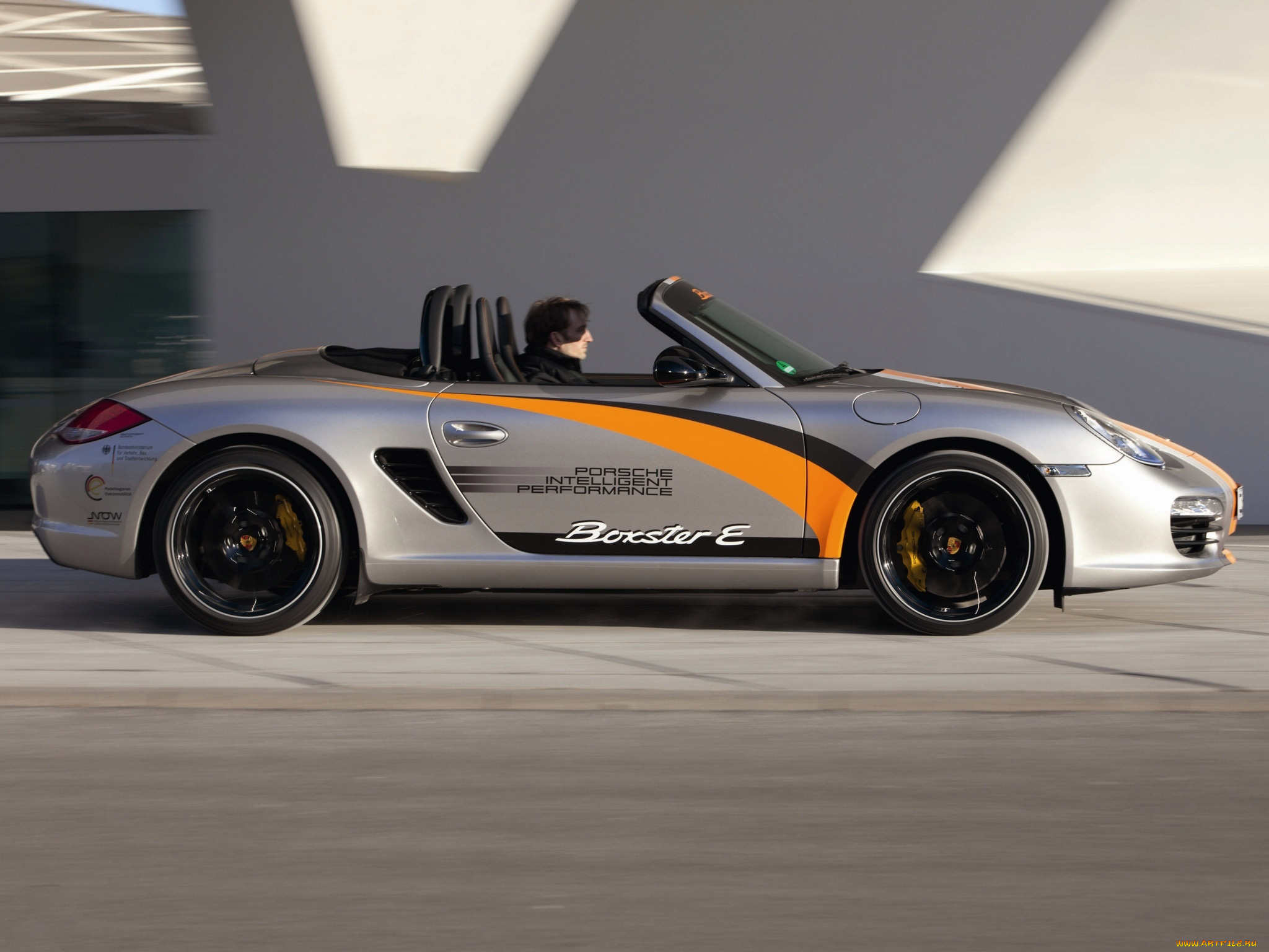 porsche, boxster, e, prototype, 2011, автомобили, porsche, boxster, e, prototype, 2011