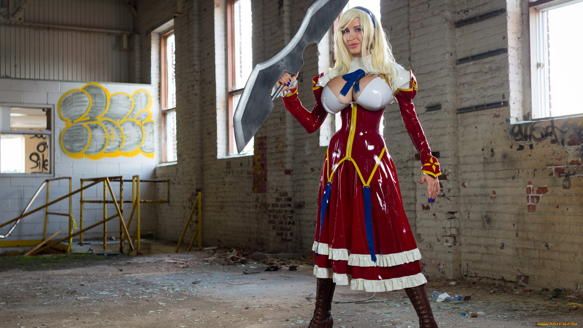 девушки, ariane, saint-amour, взгляд, фон, девушка, латекс