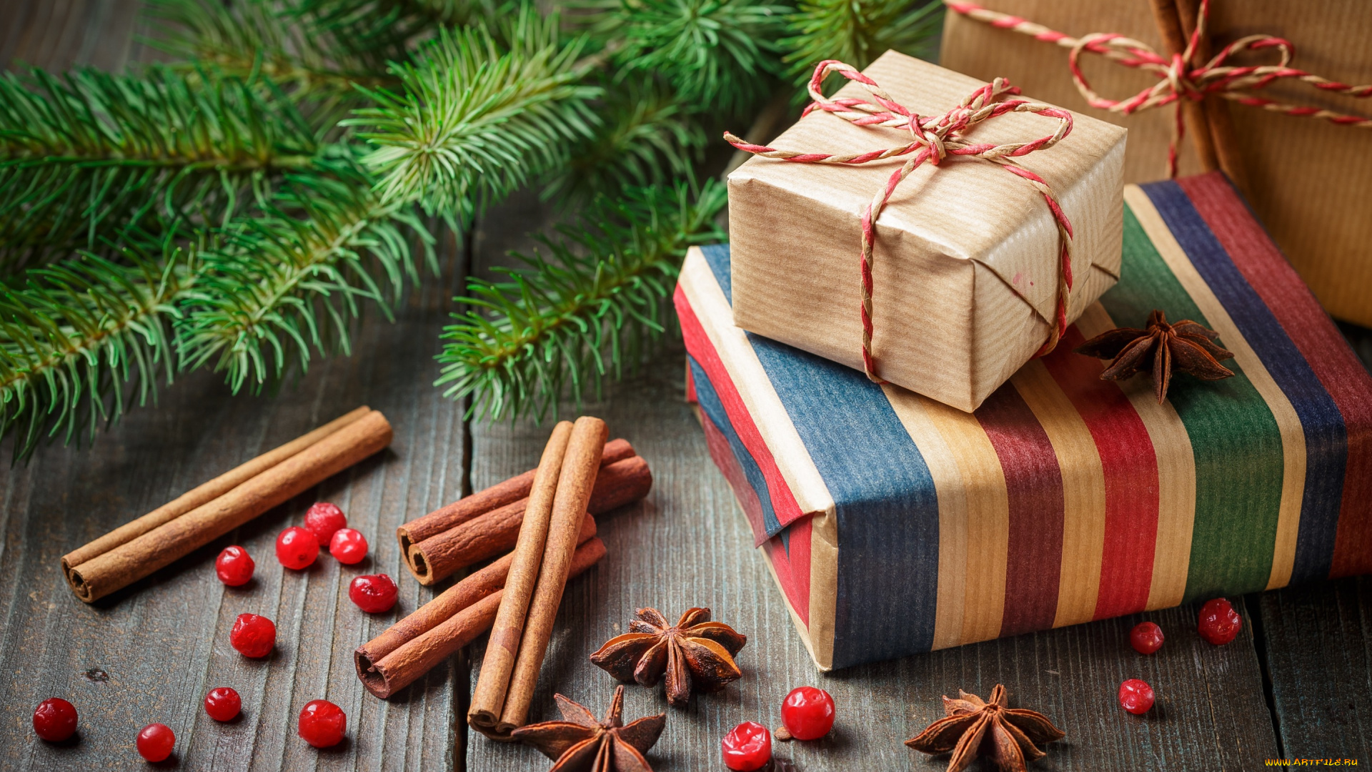 праздничные, подарки, и, коробочки, happy, orange, holiday, celebration, gift, елка, апельсин, корица, vintage, украшения, wood, decoration