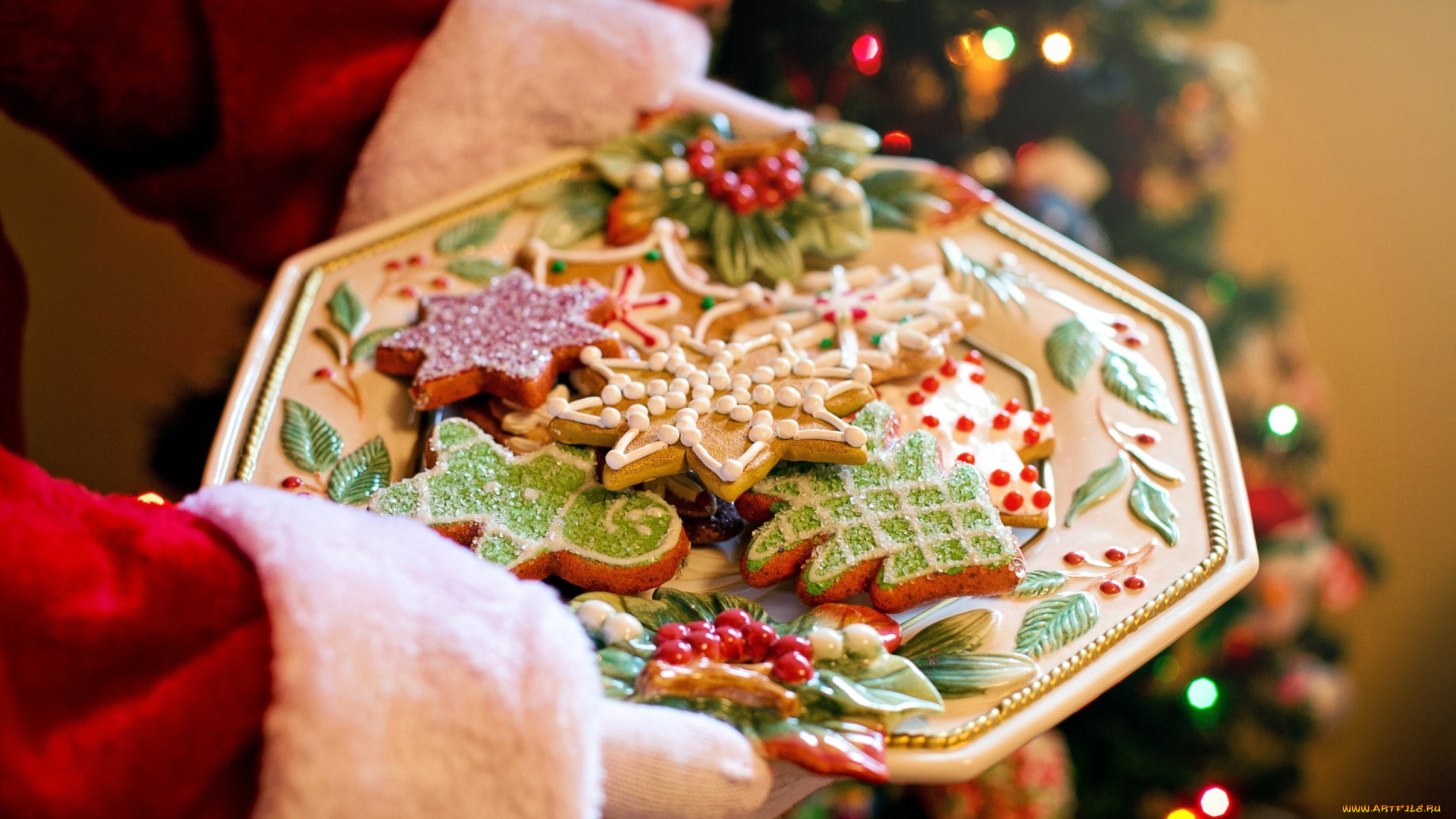 праздничные, угощения, печенье