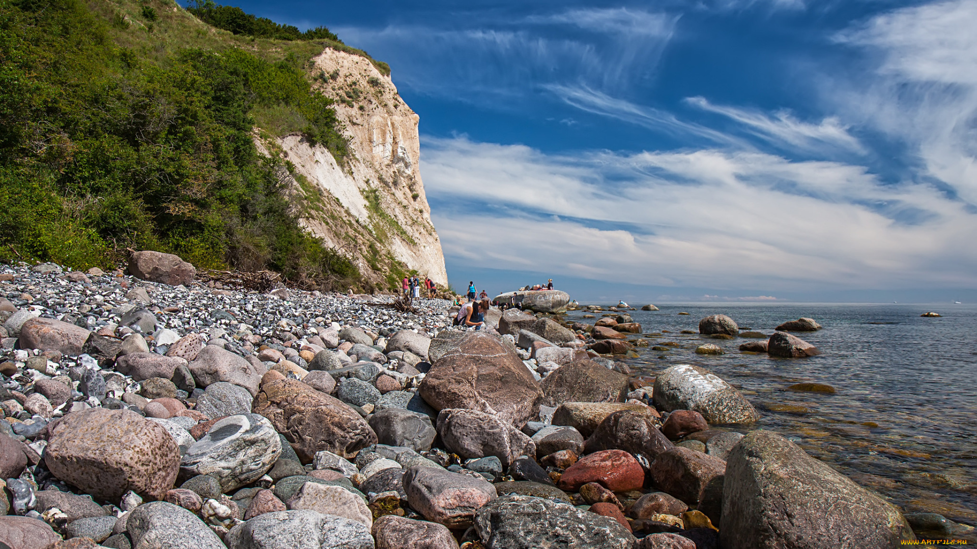 природа, побережье, простор