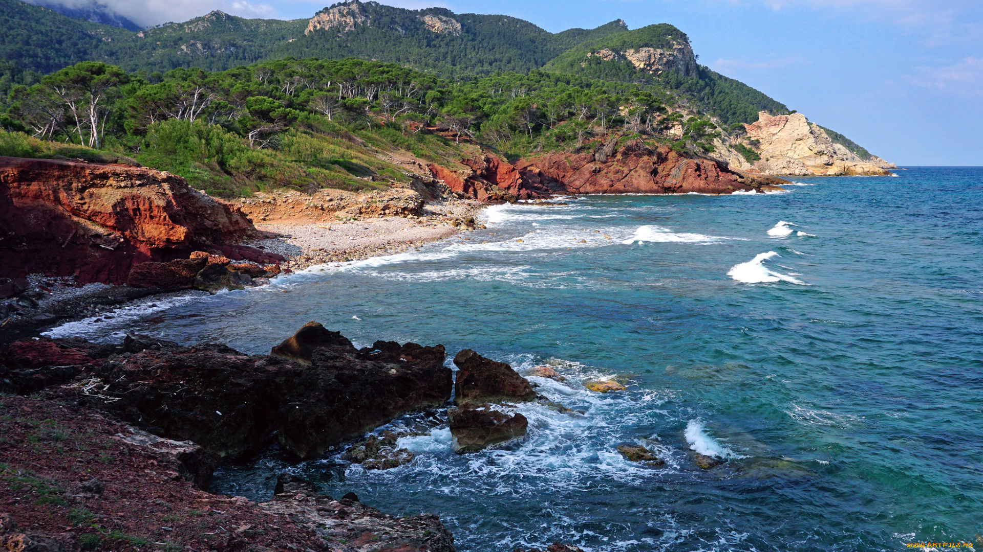 природа, побережье, простор