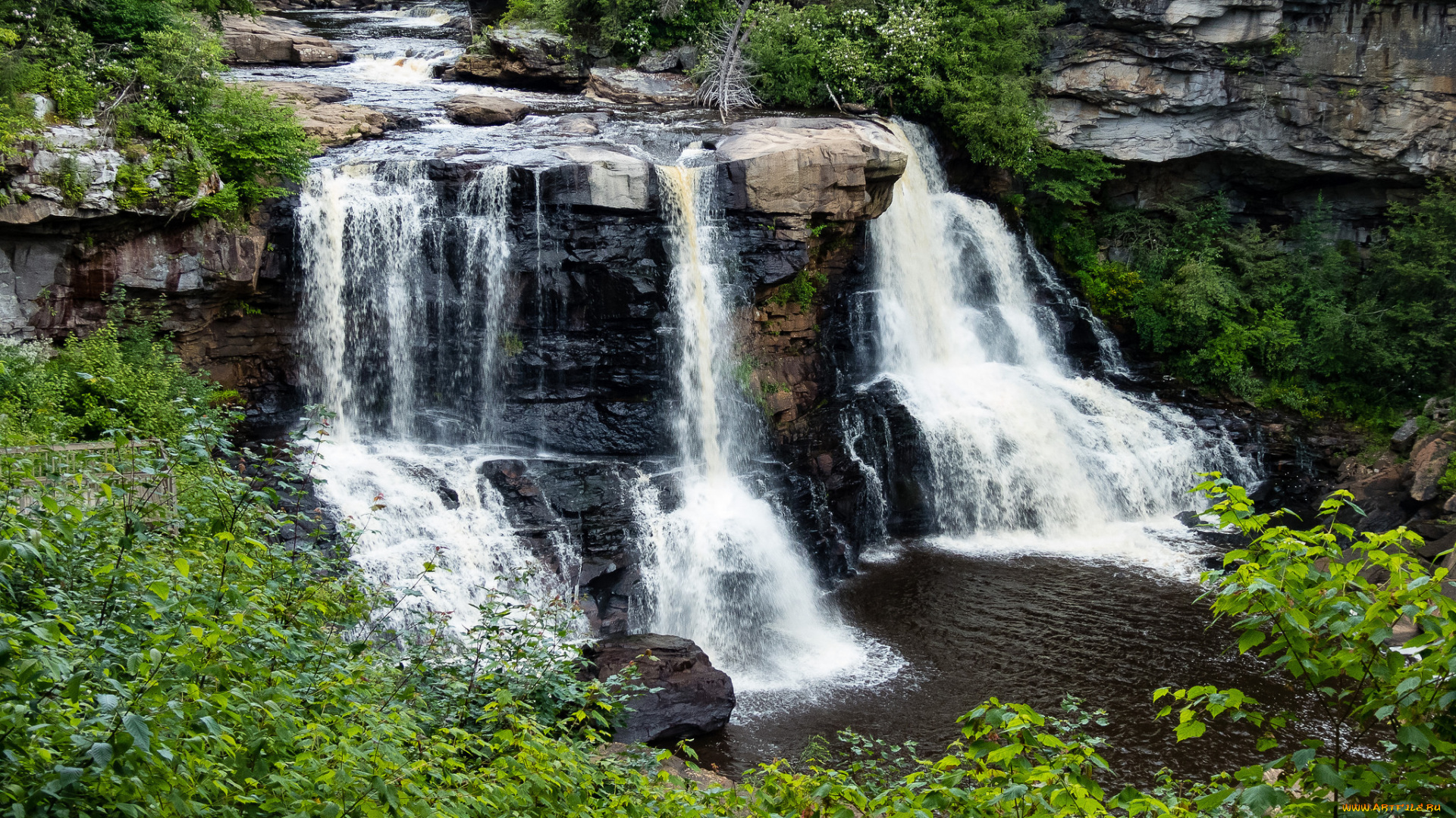 природа, водопады, простор