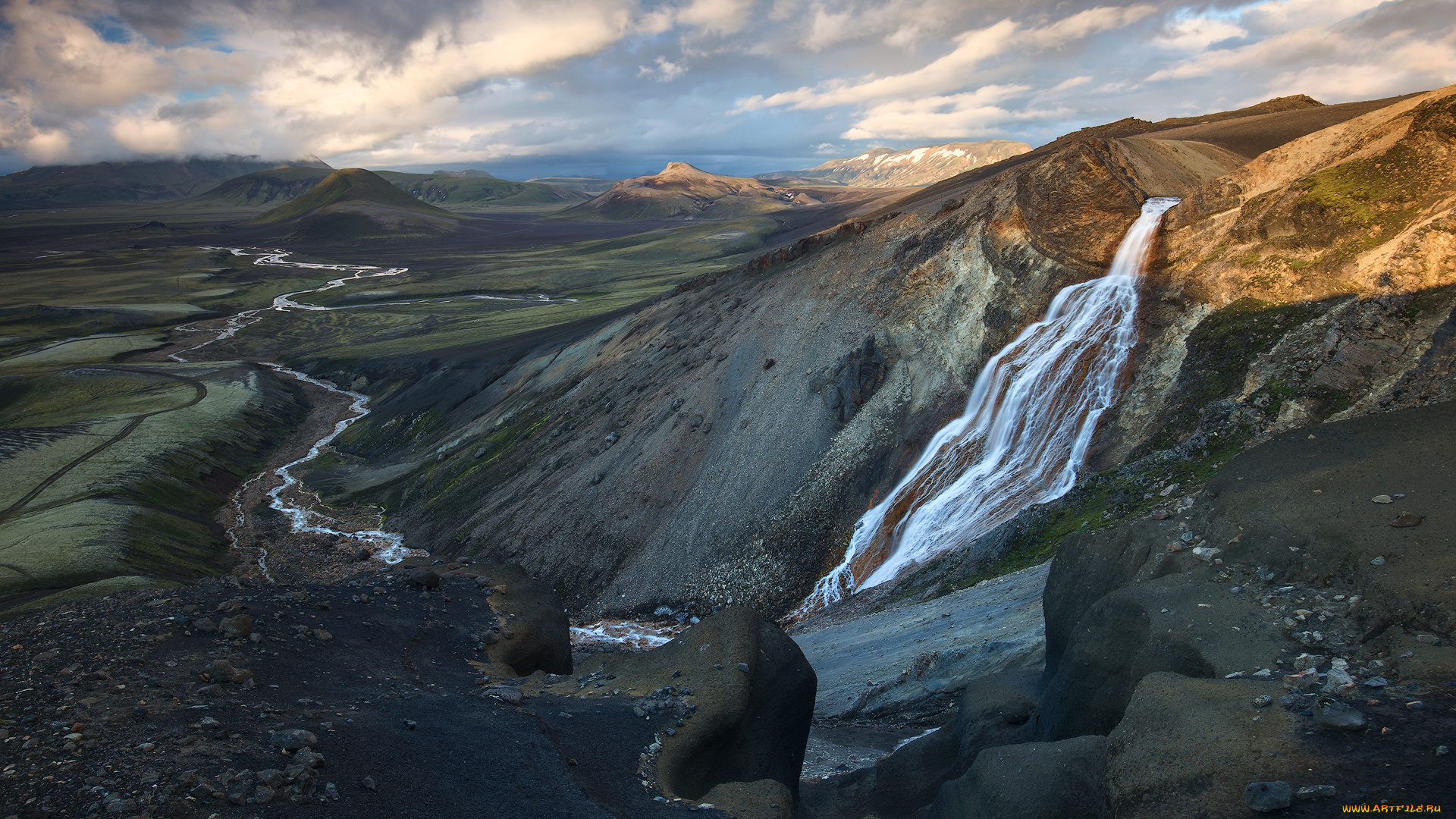 природа, водопады, простор