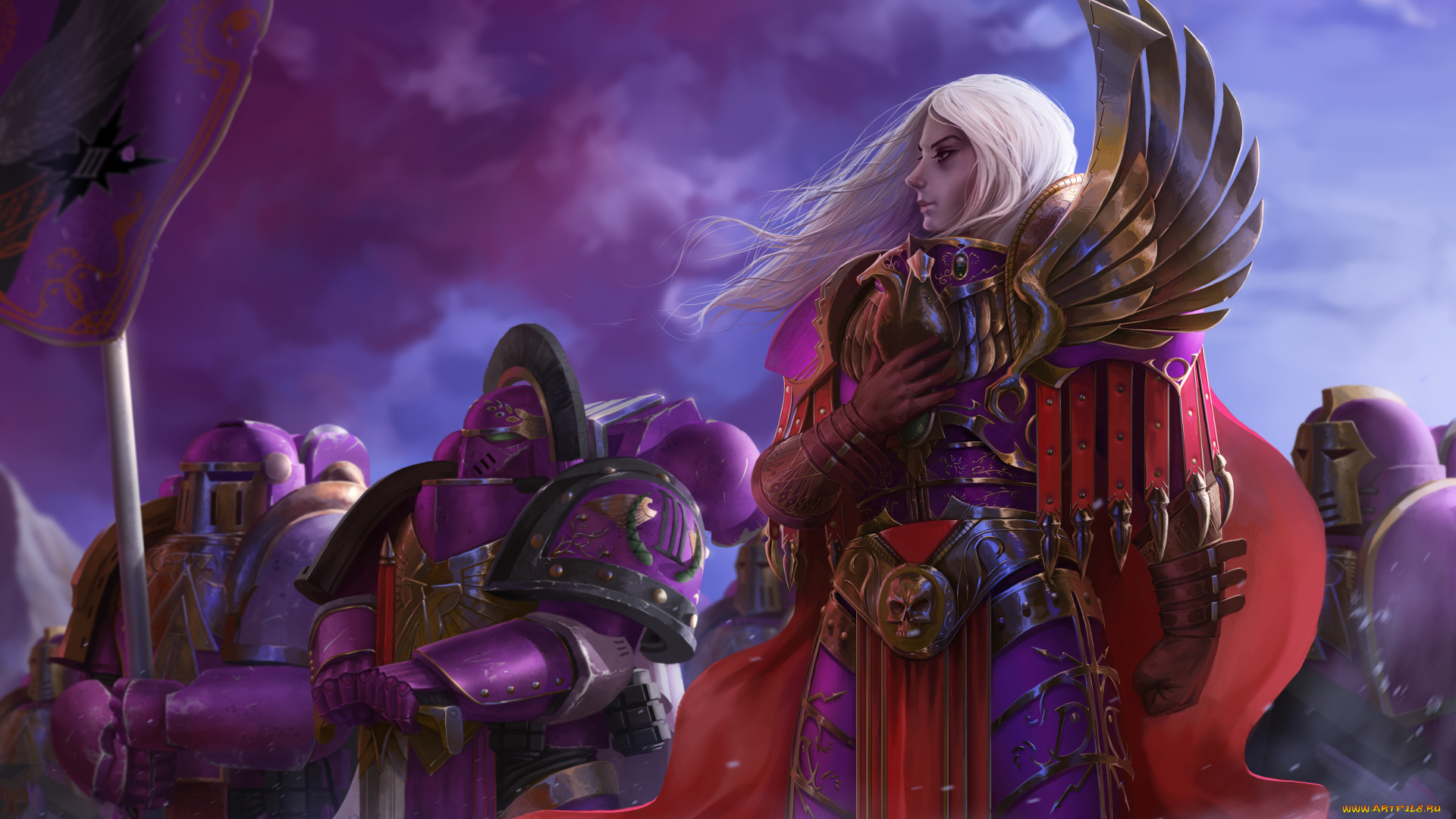 видео, игры, world, of, warcraft, девушка, униформа, фон