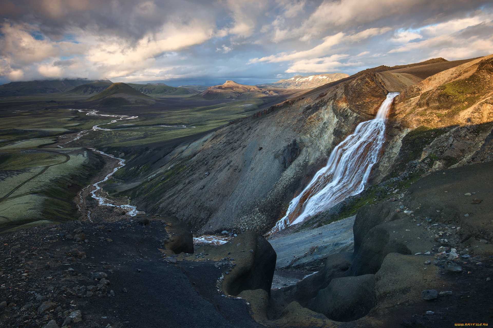 природа, водопады, простор