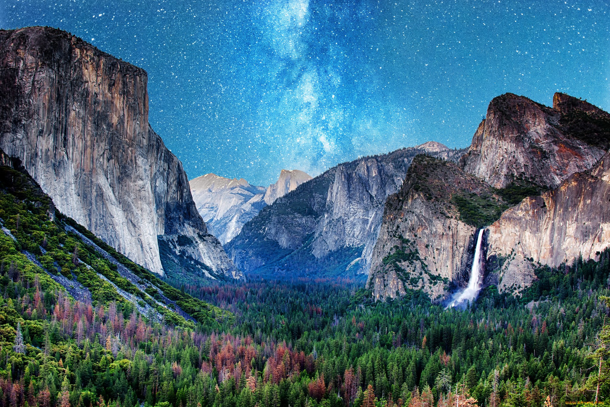 природа, горы, простор