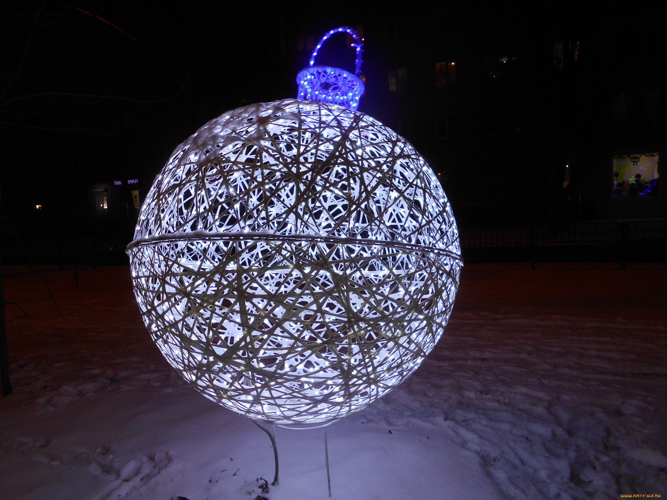 новогодний, шар, разное, иллюминация, игрушка, шар