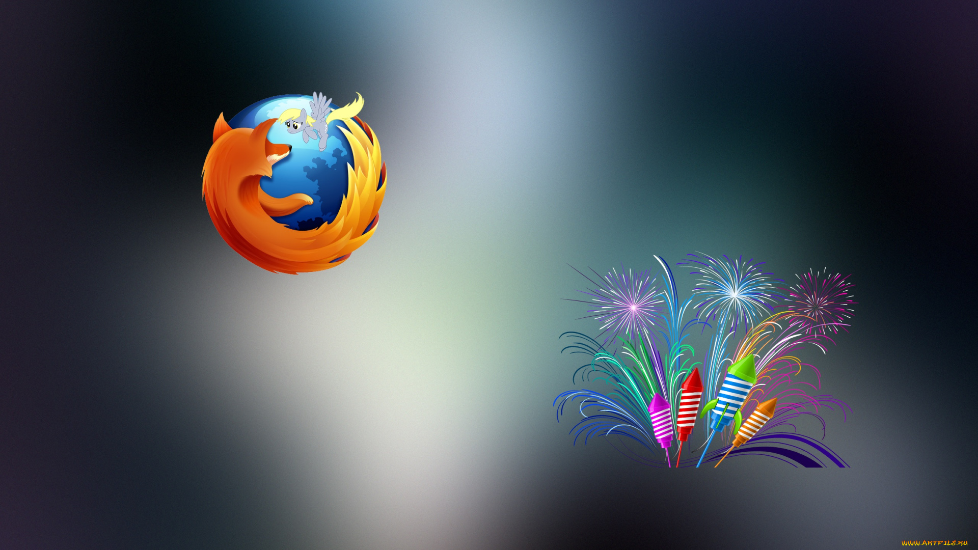 компьютеры, mozilla, firefox, фон, логотип