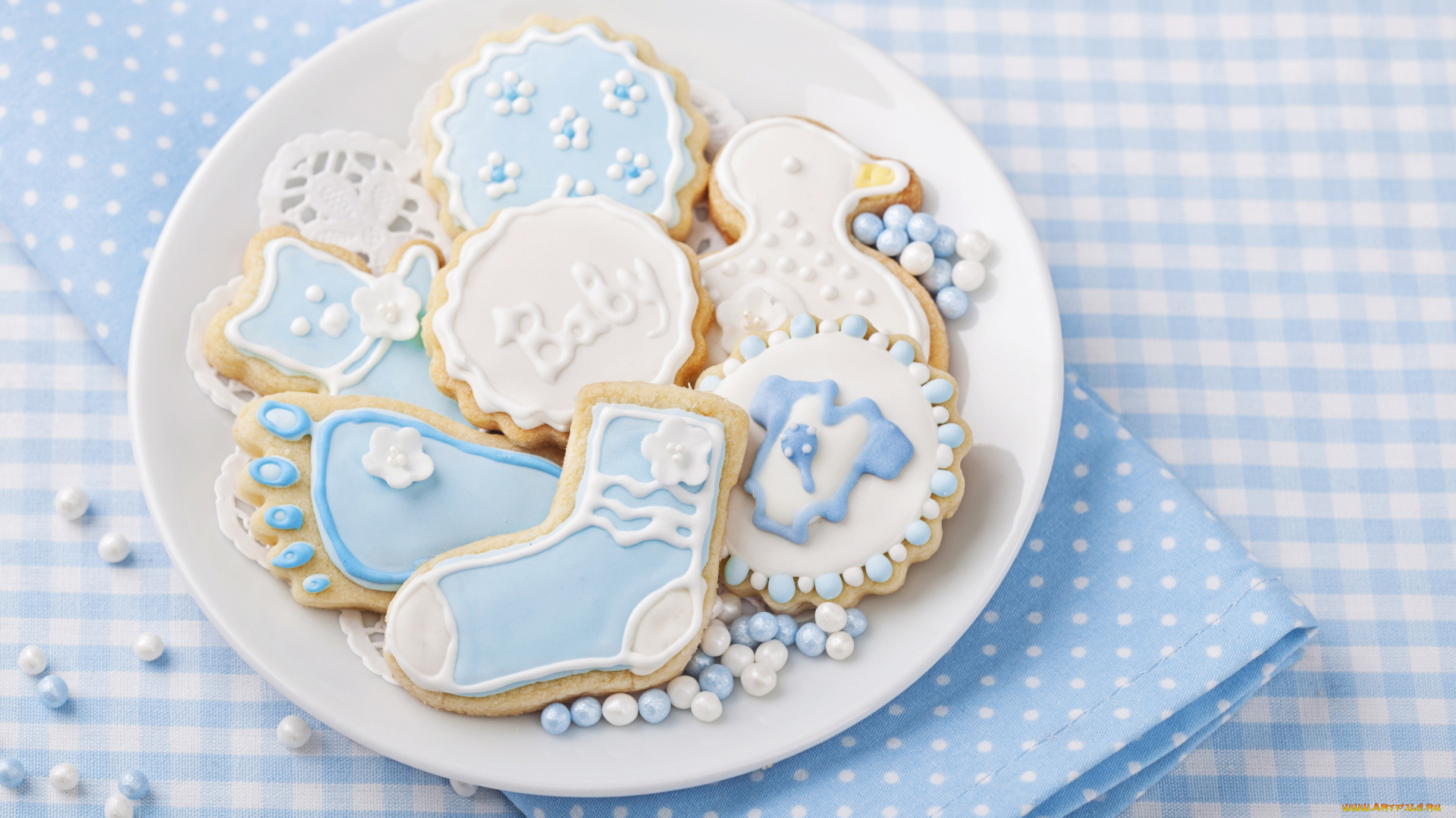 праздничные, угощения, глазурь, выпечка, печенье