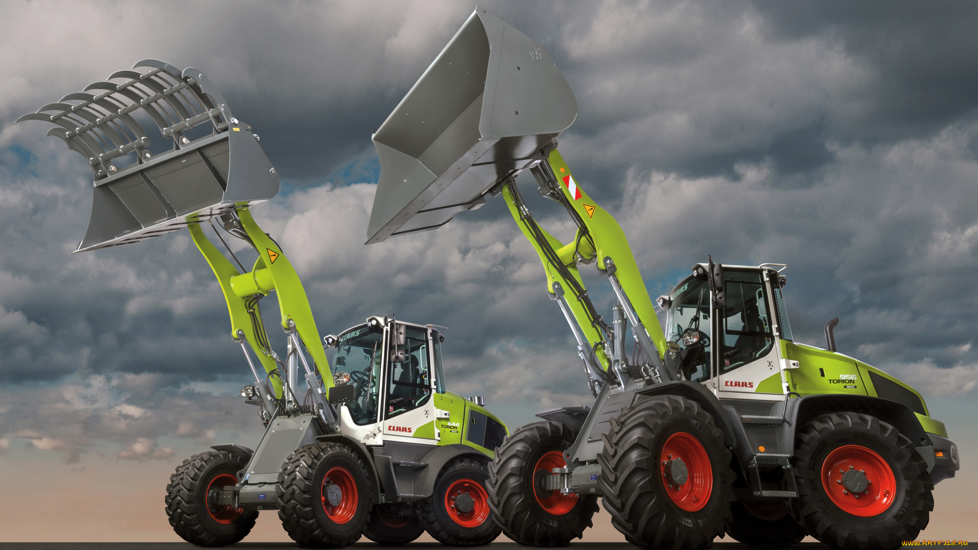 техника, фронтальные, погрузчики, claas