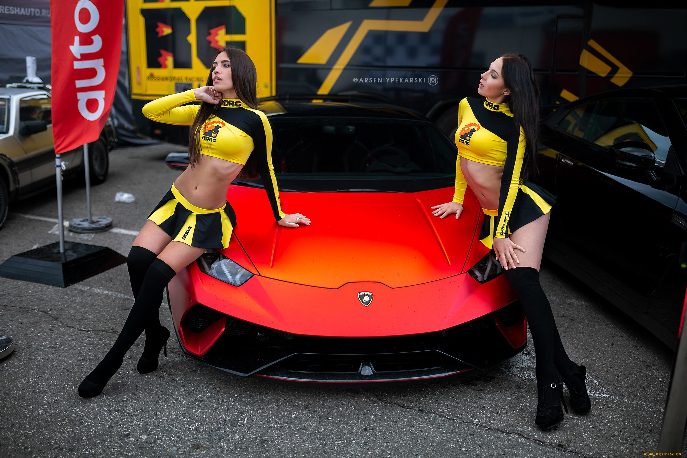 автомобили, -авто, с, девушками, автомобиль, фон, взгляд, девушки