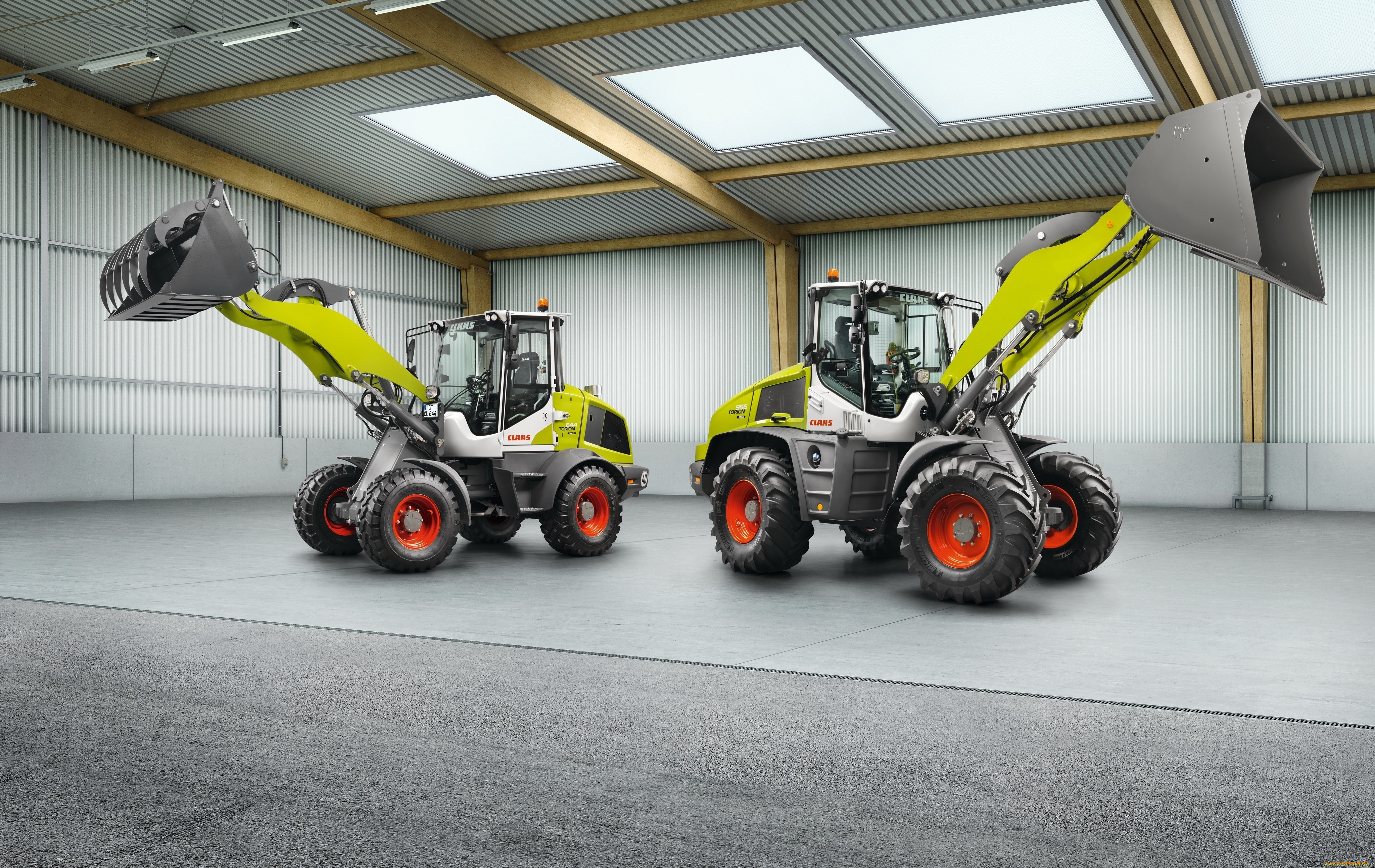 техника, фронтальные, погрузчики, claas