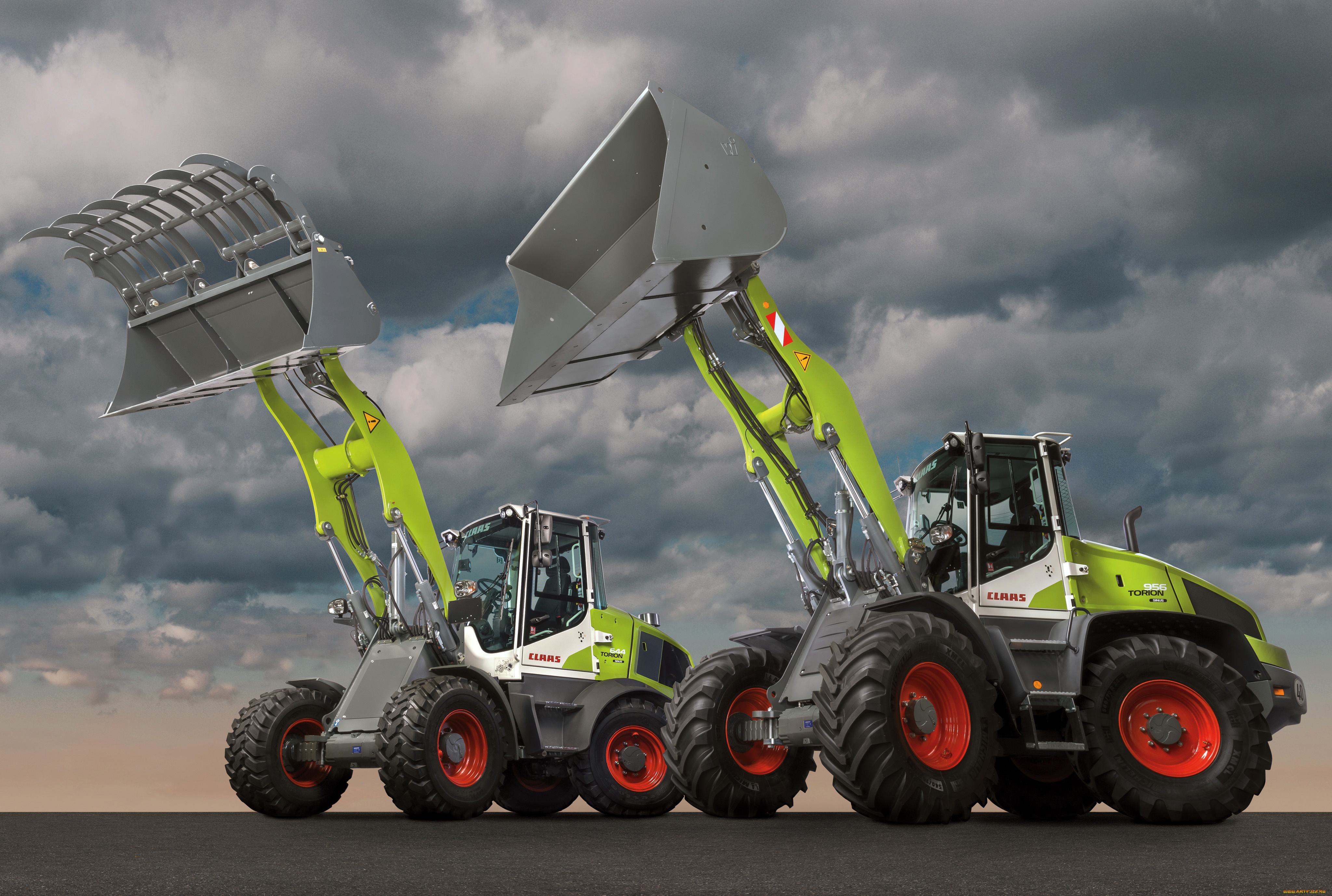 техника, фронтальные, погрузчики, claas