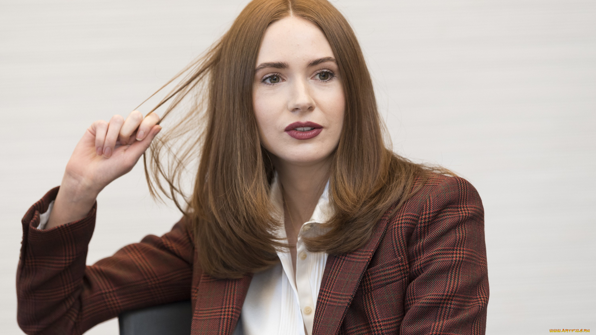 девушки, karen, gillan, актриса, рыжая, жакет