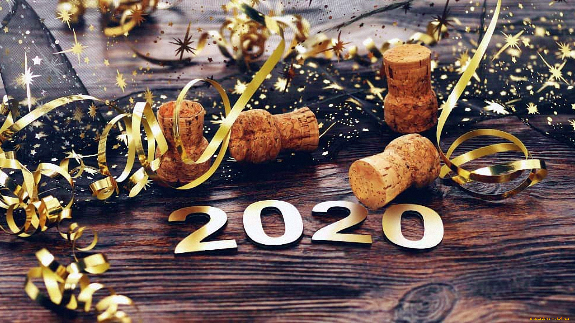 праздничные, другое, серпантин, цифра, пробки