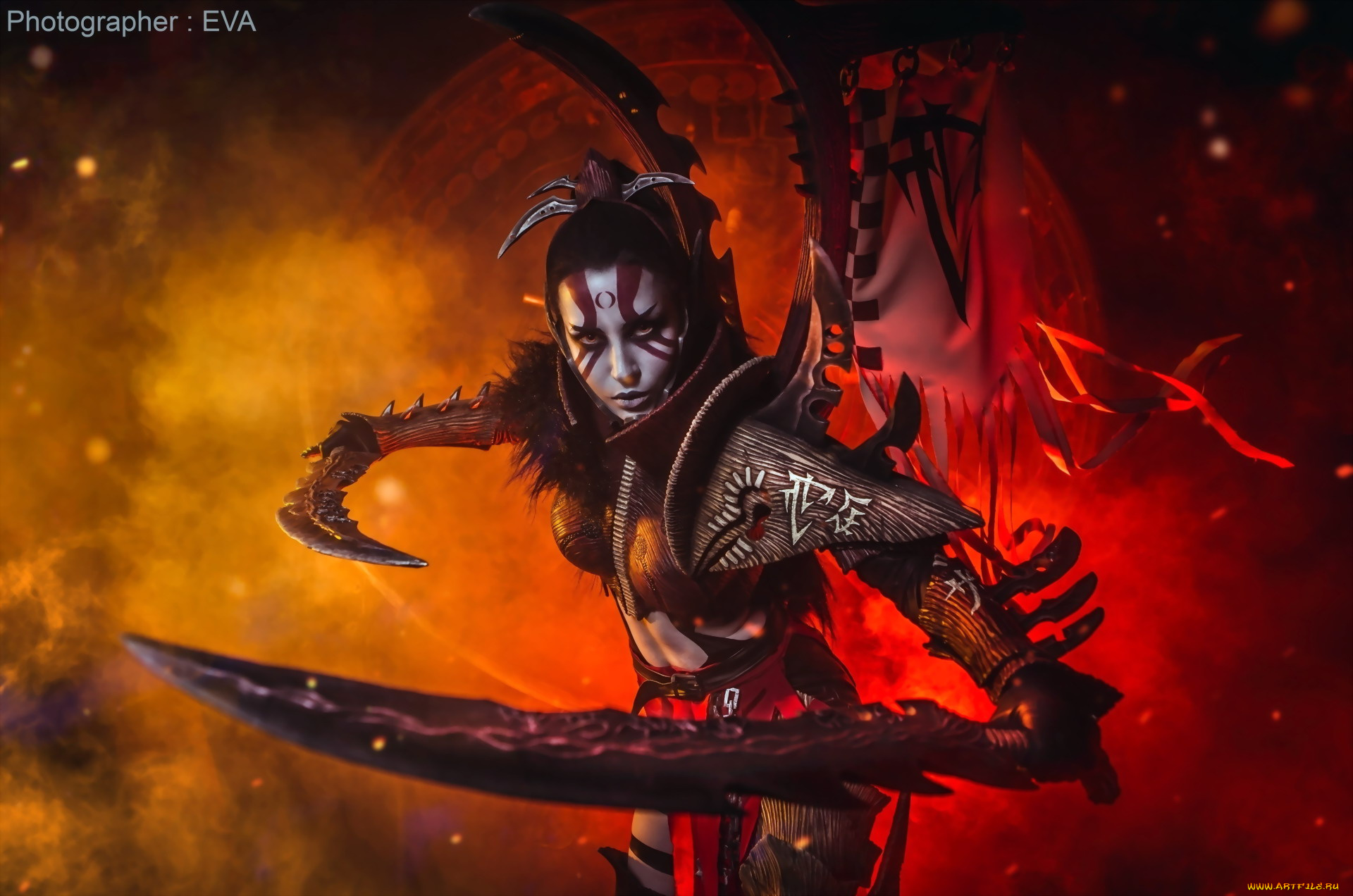 девушки, наташа, роик, warhammer, 40000, оружие, броня, косплей