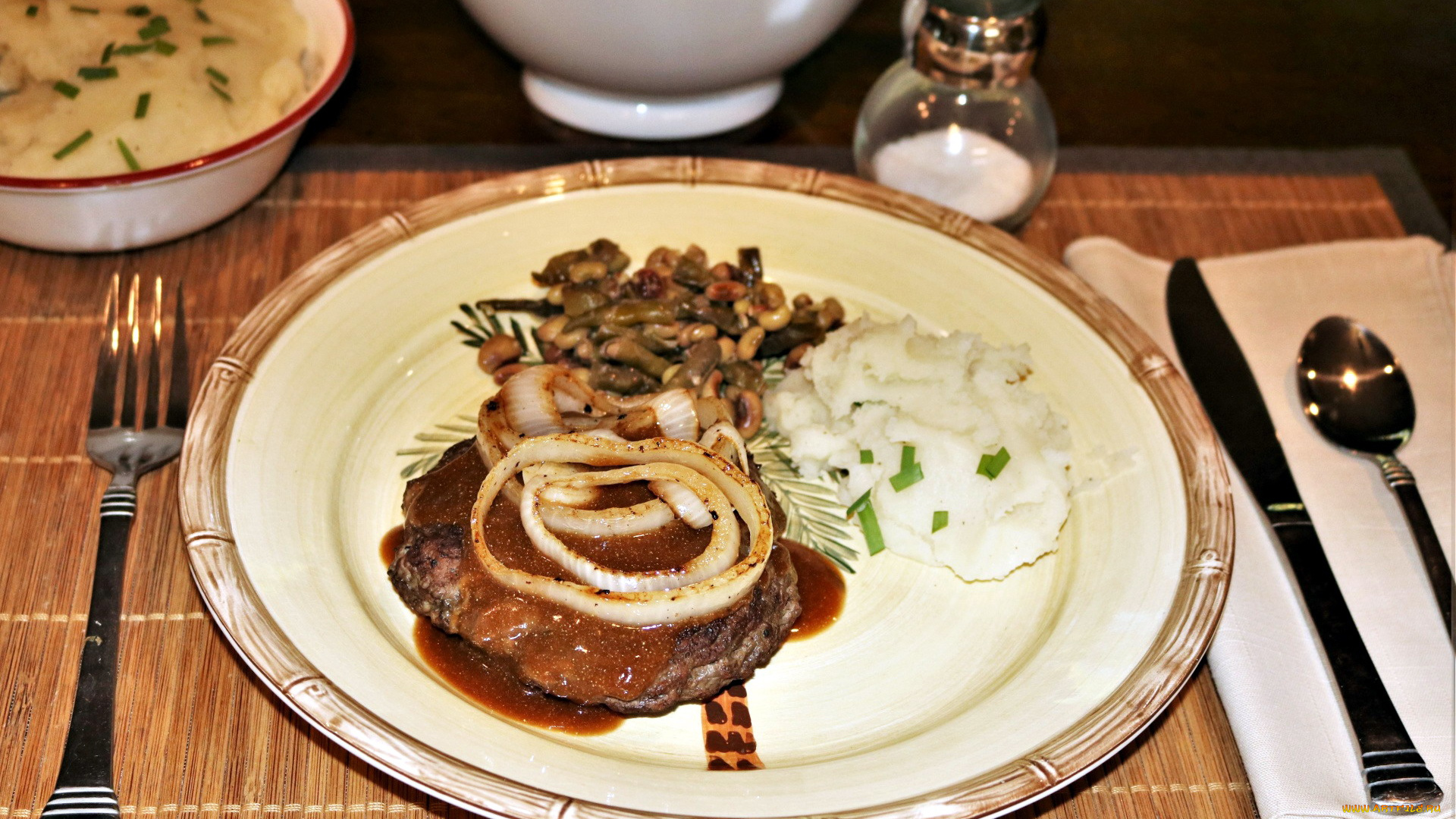 еда, мясные, блюда, отбивная