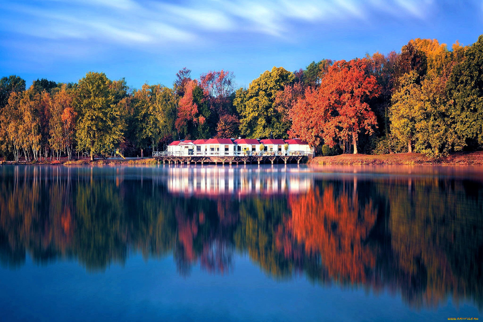 rekem, lake, belgium, города, -, пейзажи, rekem, lake