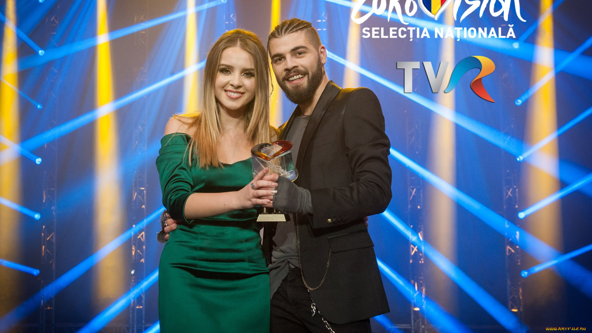 музыка, -евровидение, romania, ilinka, and, alex, florya