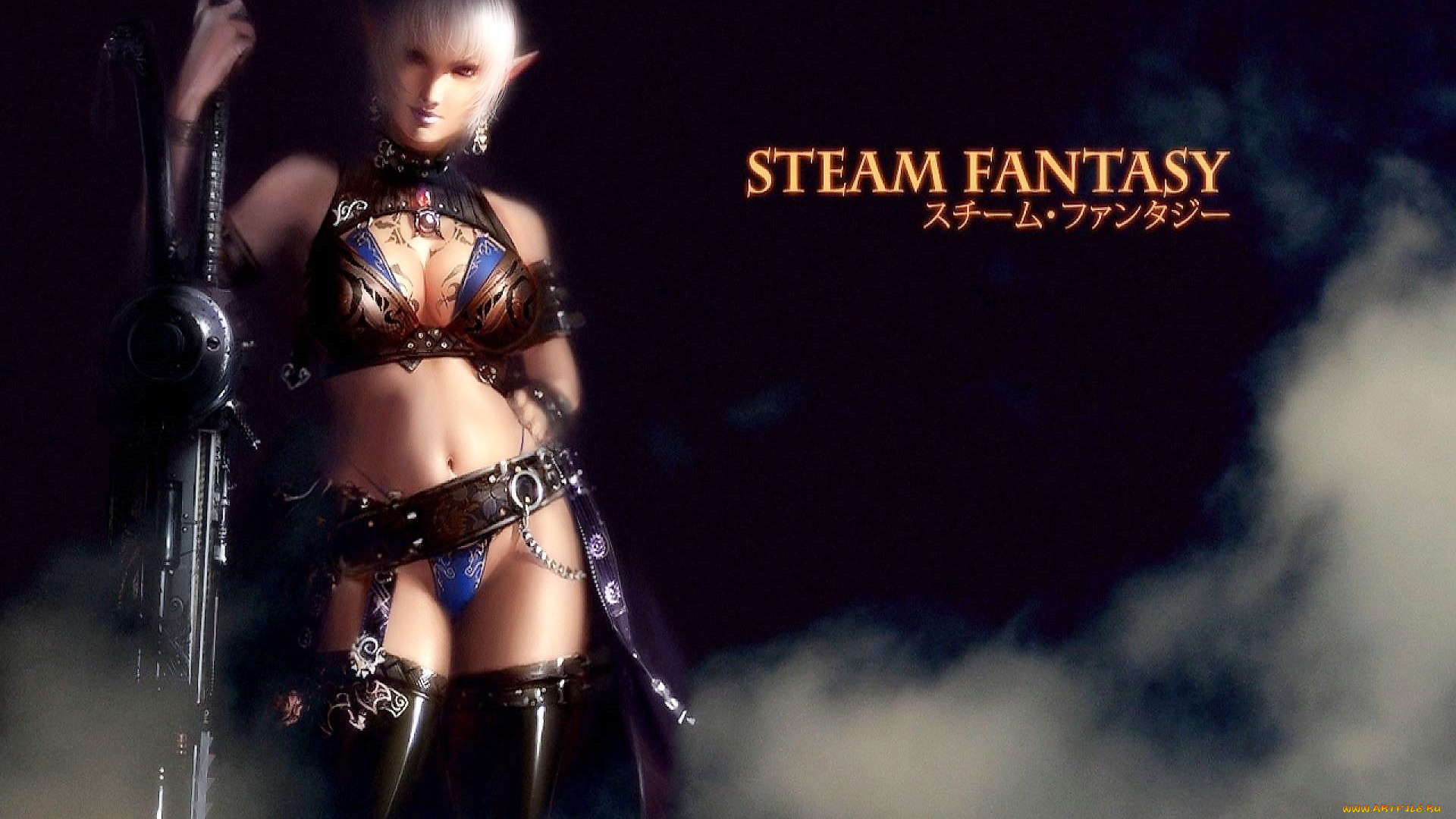 фэнтези, эльфы, девушка, эльф, оружие