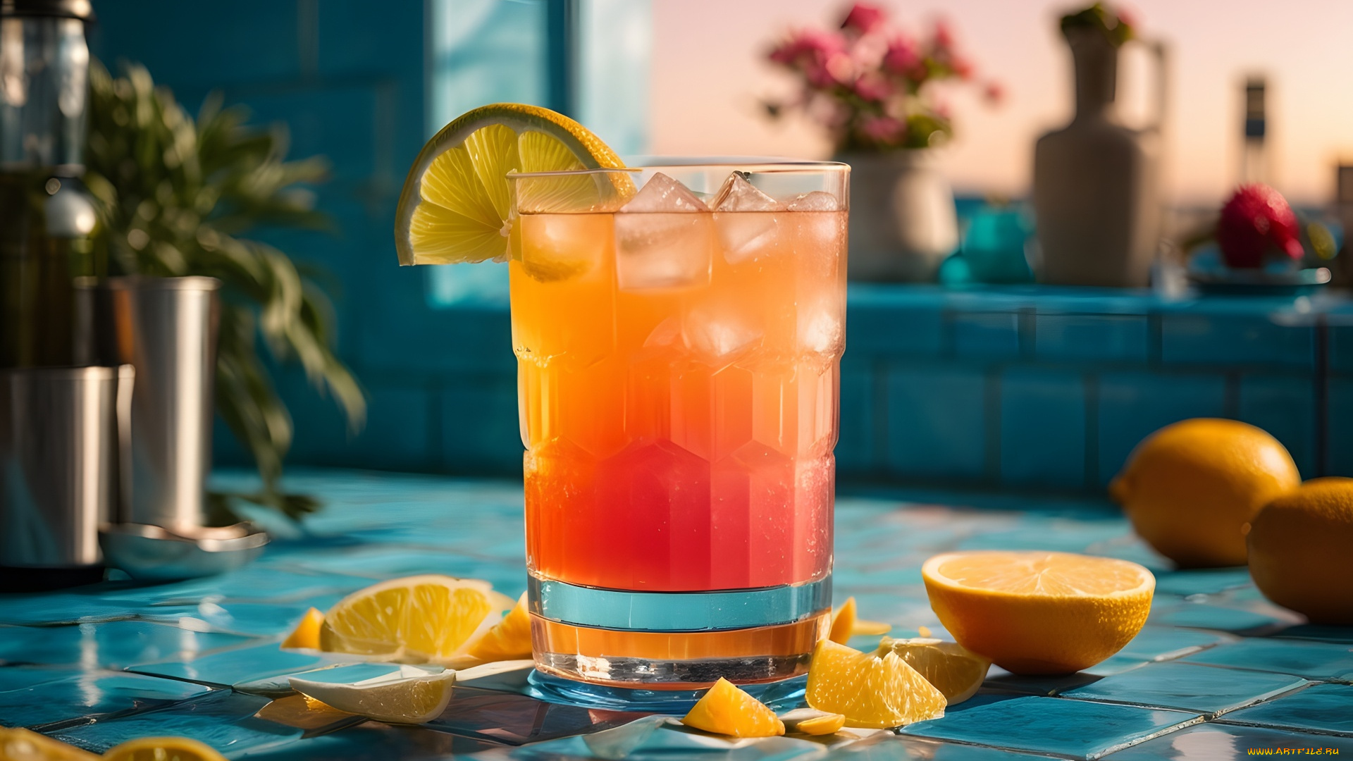 3д, графика, еда-, food, коктейль