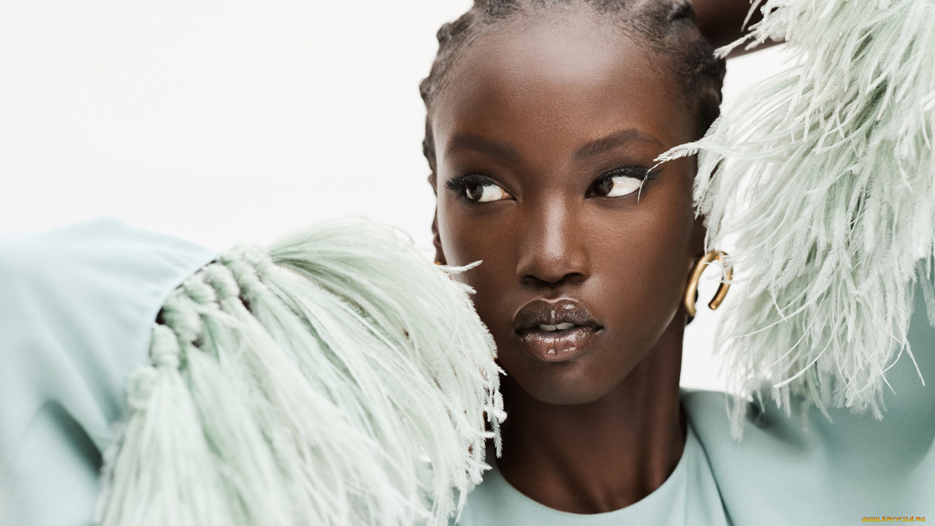 anok, yai, девушки, -, лица, , портреты, anok, yai, девушка, мулатка, темнокожая, чернокожая, модель, красотка, макияж, взгляд, поза, стройная, сексуальная, фигура