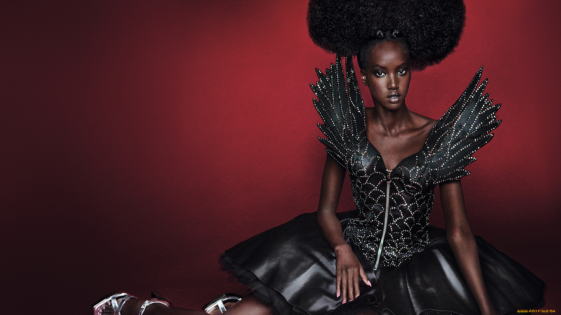 anok, yai, девушки, -, темнокожие, anok, yai, девушка, мулатка, темнокожая, чернокожая, модель, красотка, макияж, взгляд, поза, стройная, сексуальная, фигура